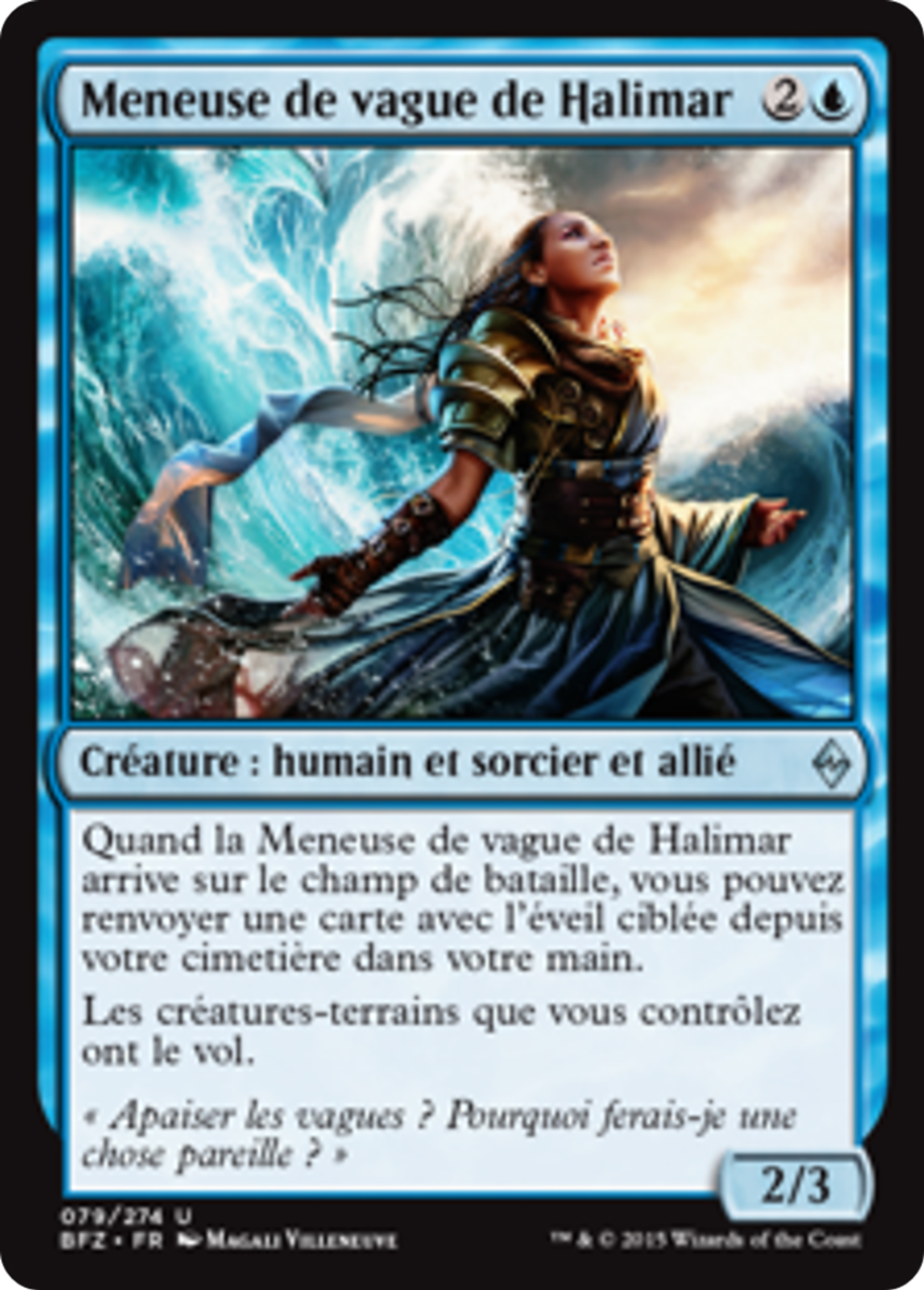 Meneuse de vague de Halimar — Battle for Zendikar — Magic: The Gathering