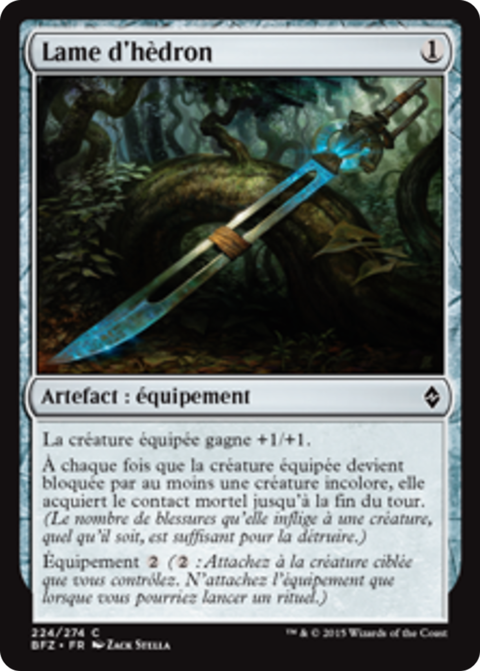 Lame d'hèdron — Battle for Zendikar — Magic: The Gathering