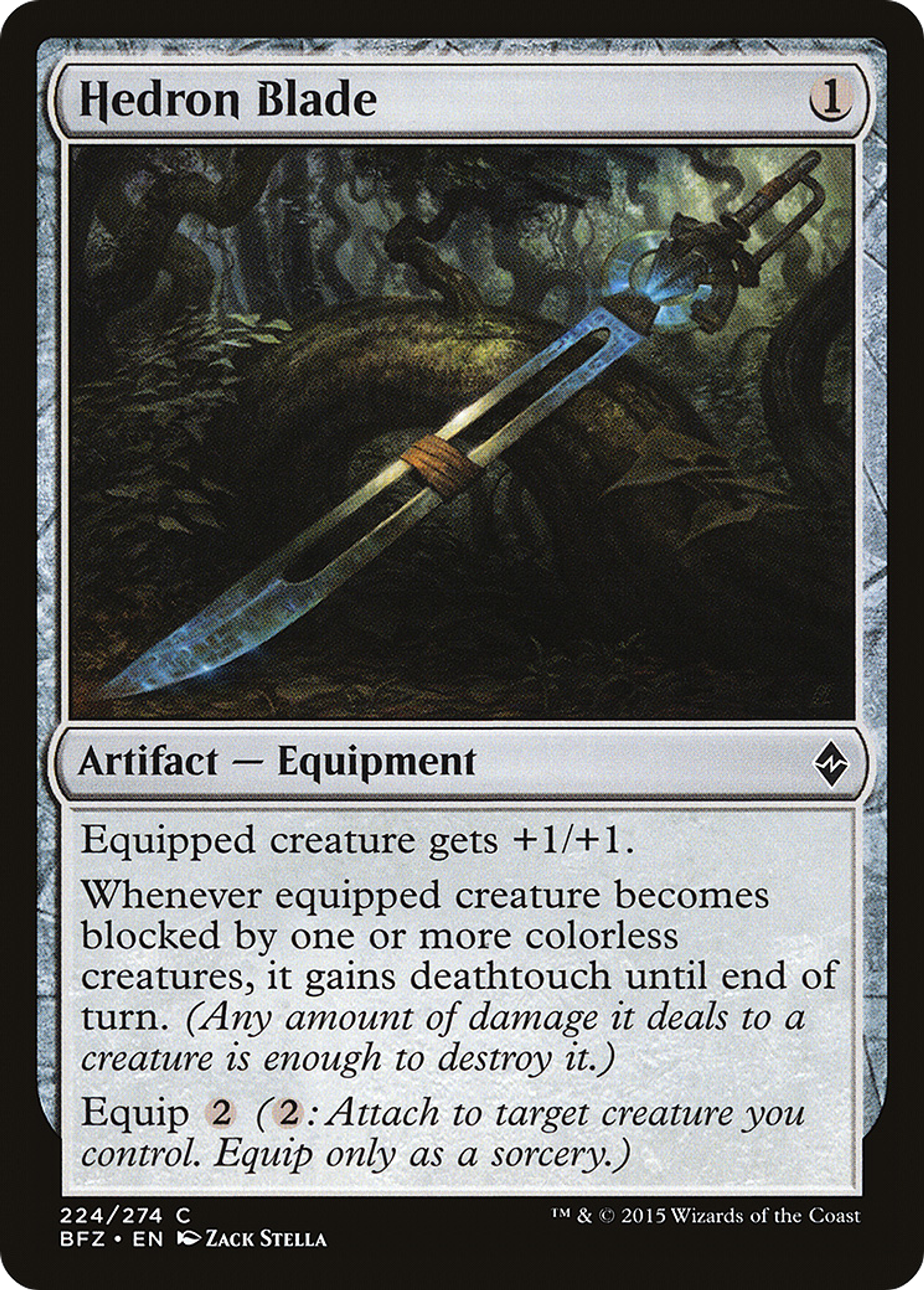 Hedron Blade — Battle for Zendikar — Magic: The Gathering