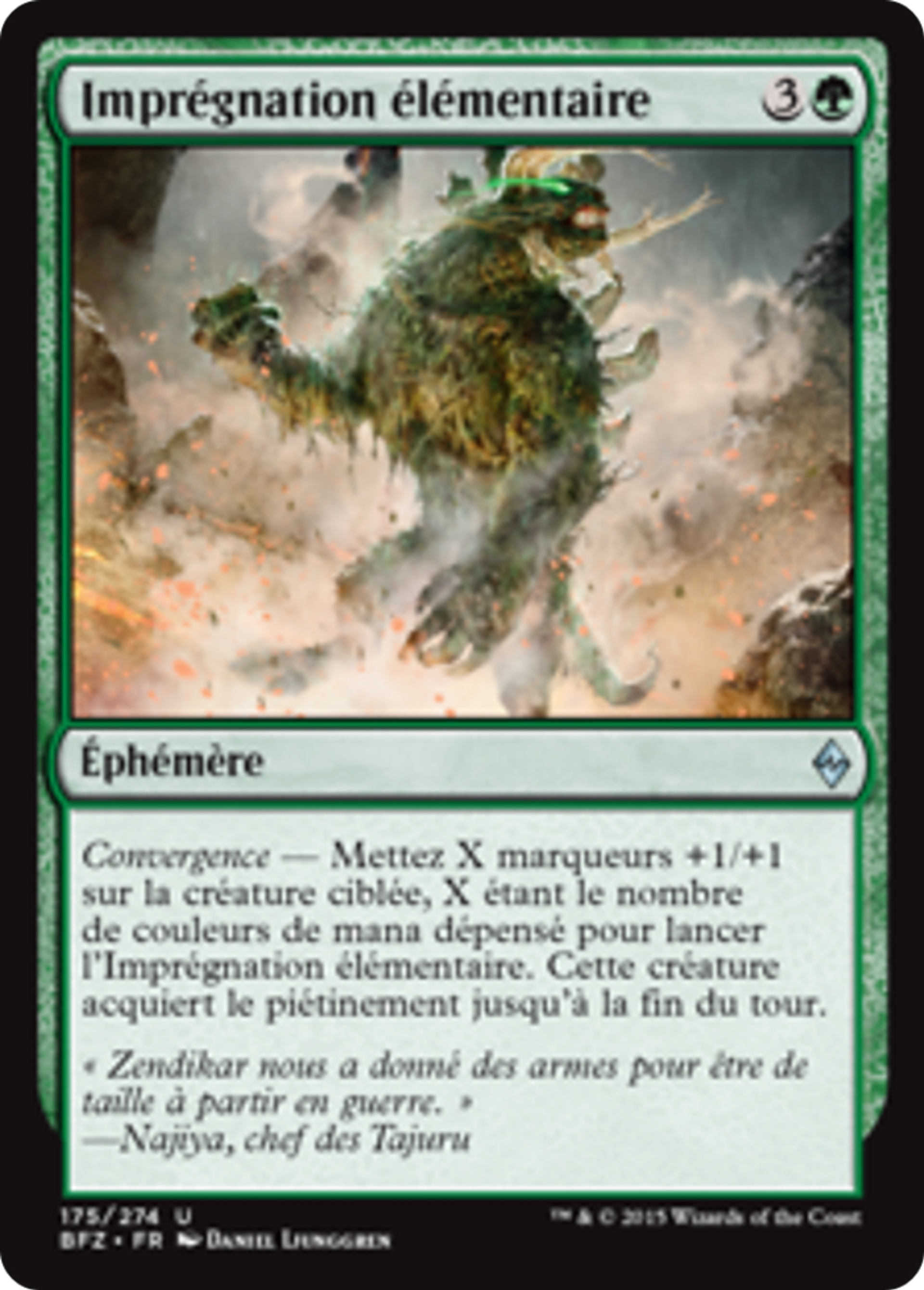 Imprégnation élémentaire — Battle for Zendikar — Magic: The Gathering