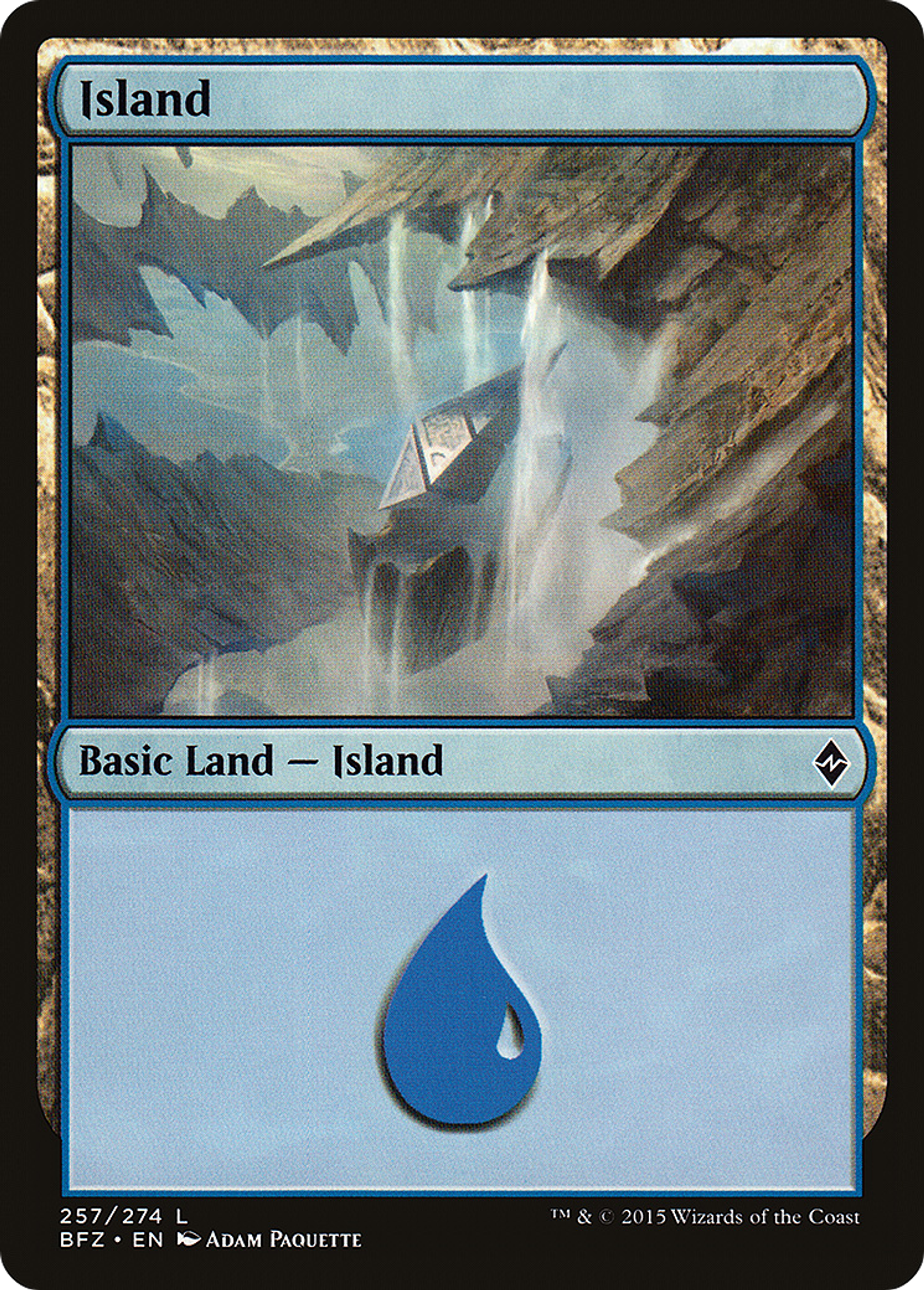 Island — Battle for Zendikar — Magic: The Gathering