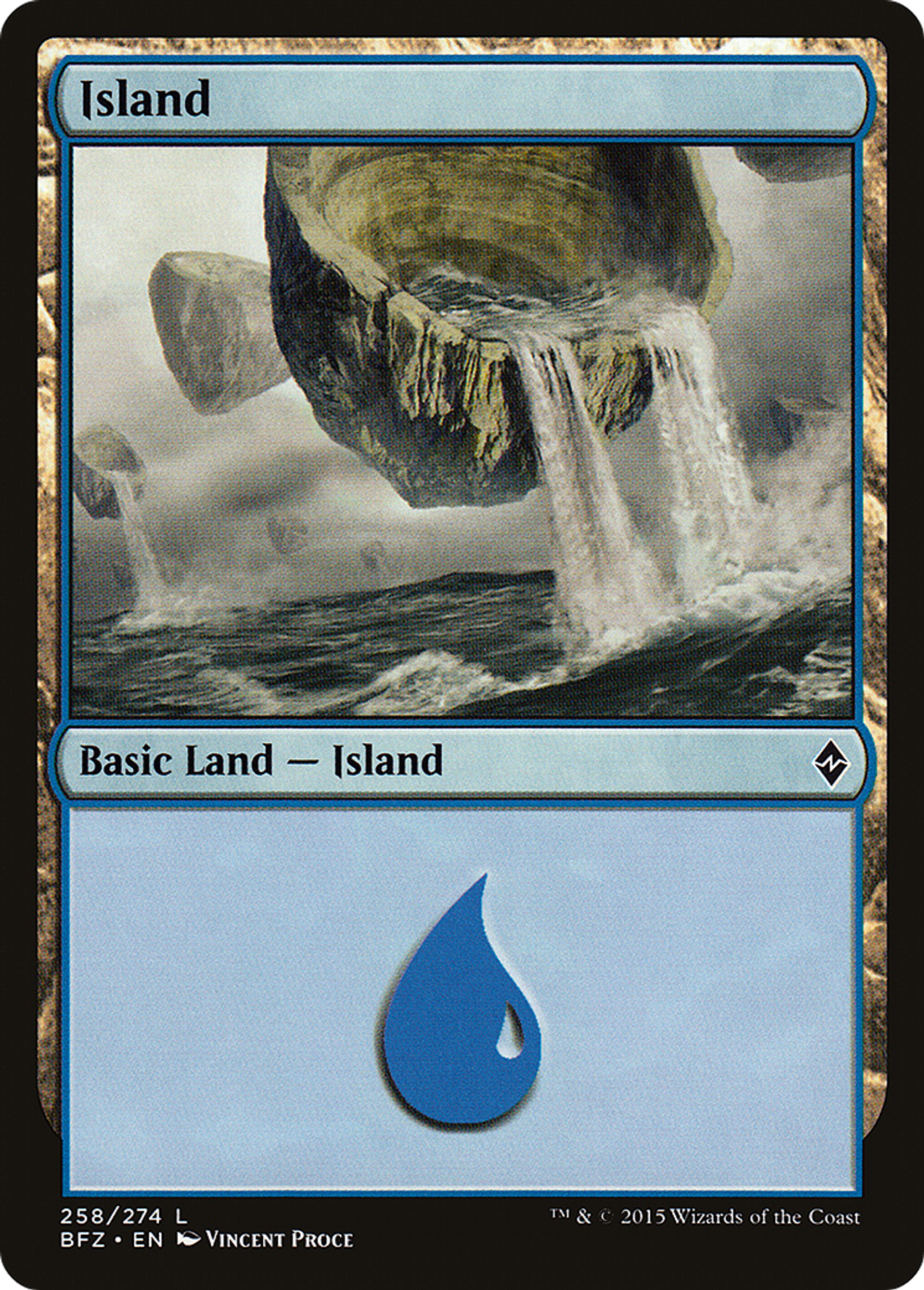 Island — Battle for Zendikar — Magic: The Gathering