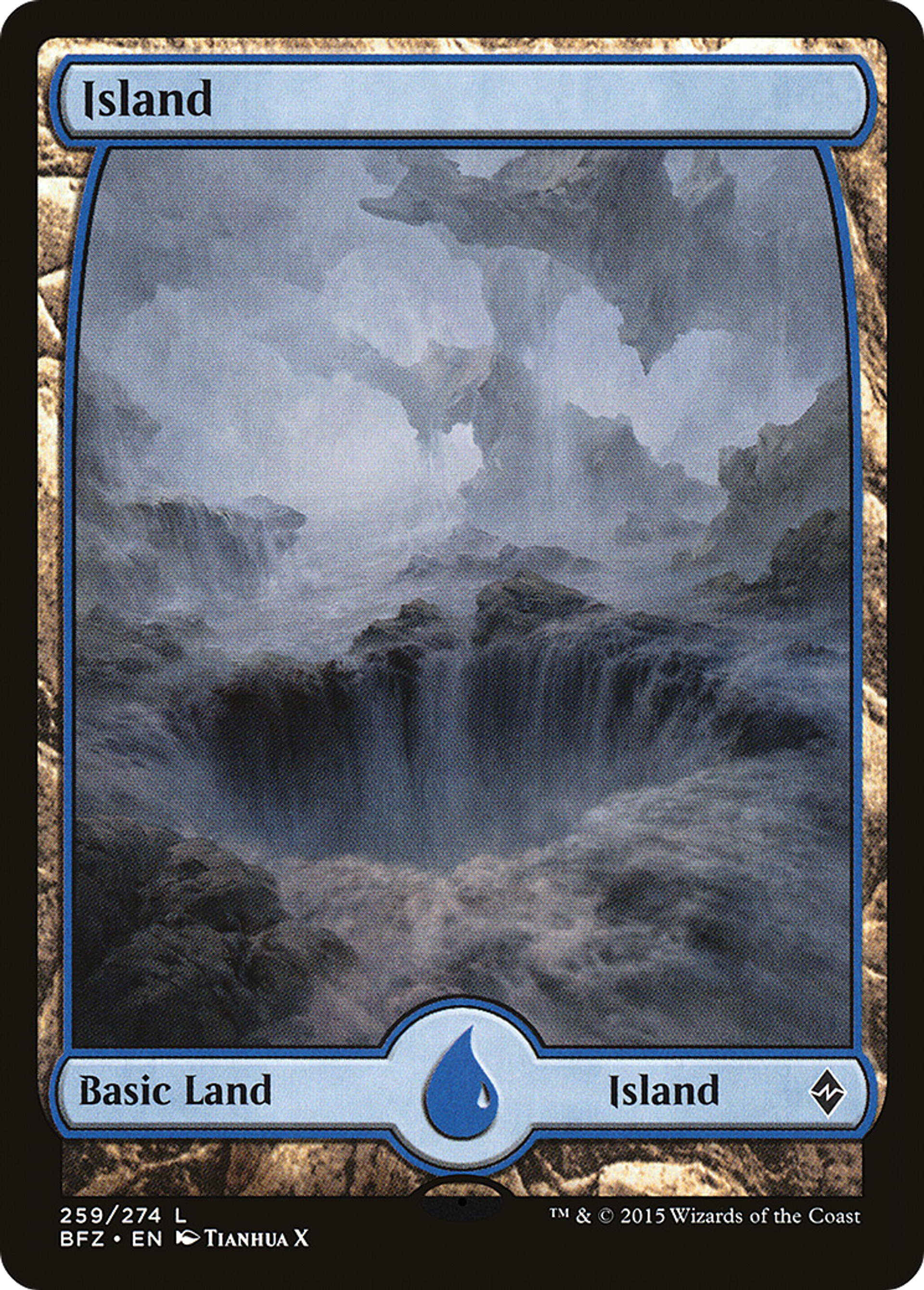 Island — Battle for Zendikar — Magic: The Gathering