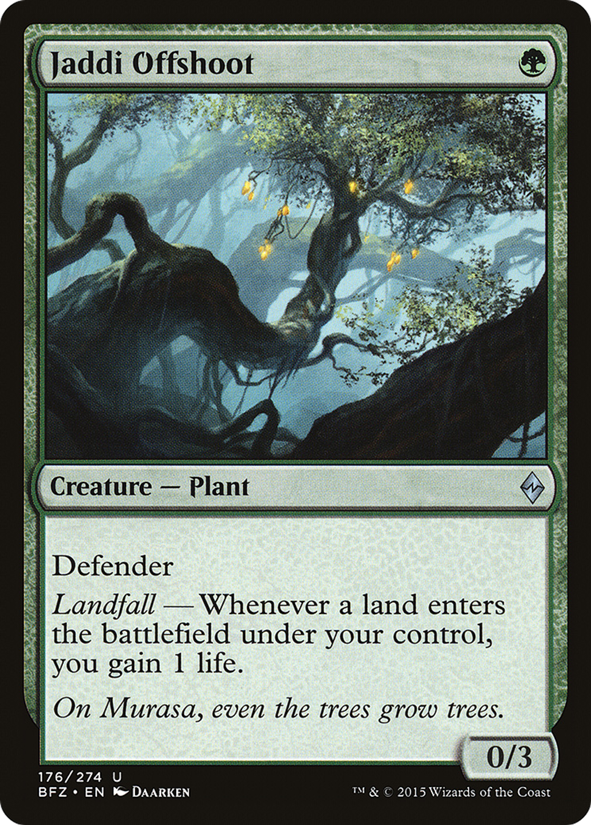 Jaddi Offshoot — Battle for Zendikar — Magic: The Gathering