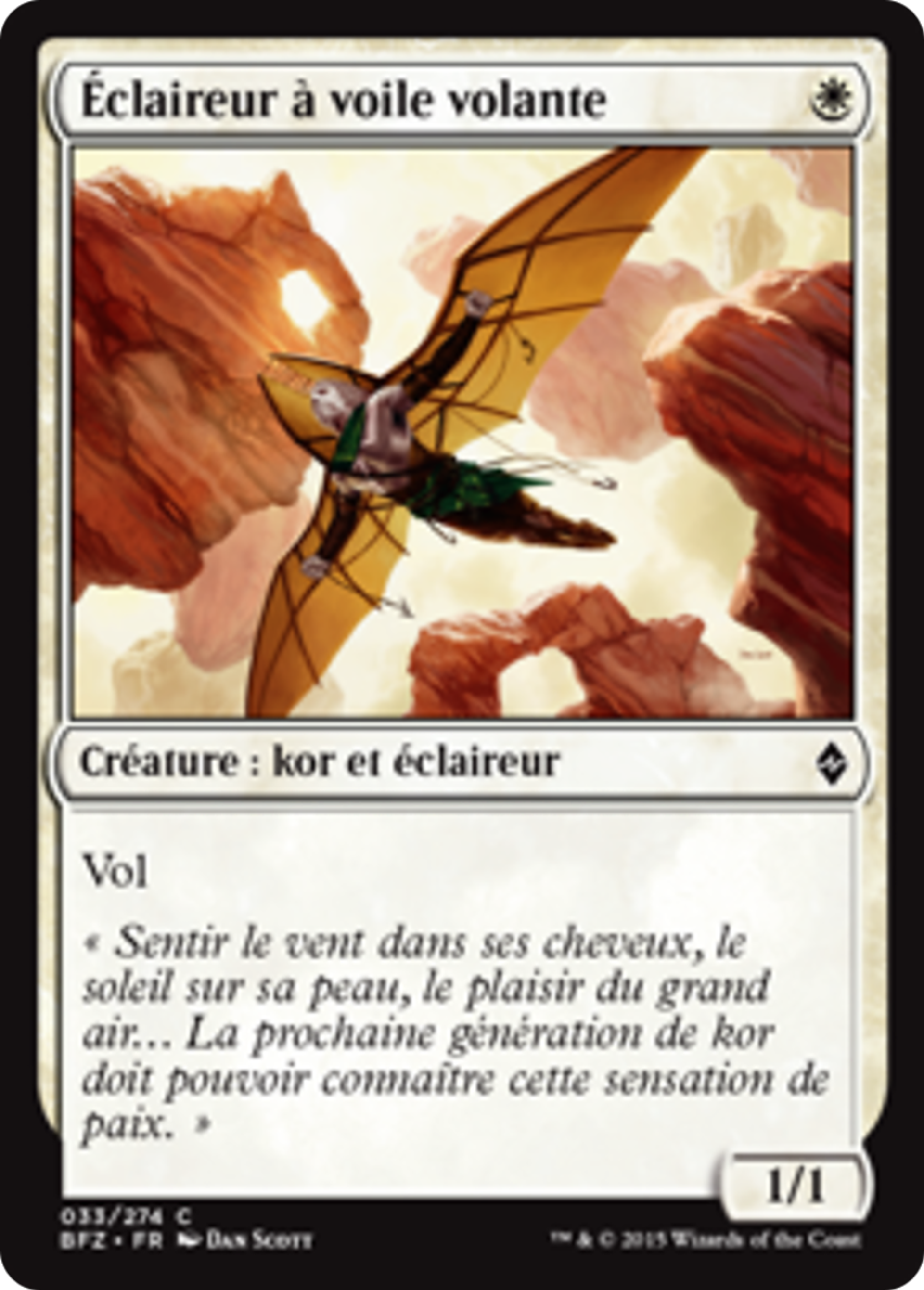 Éclaireur à voile volante — Battle for Zendikar — Magic: The Gathering