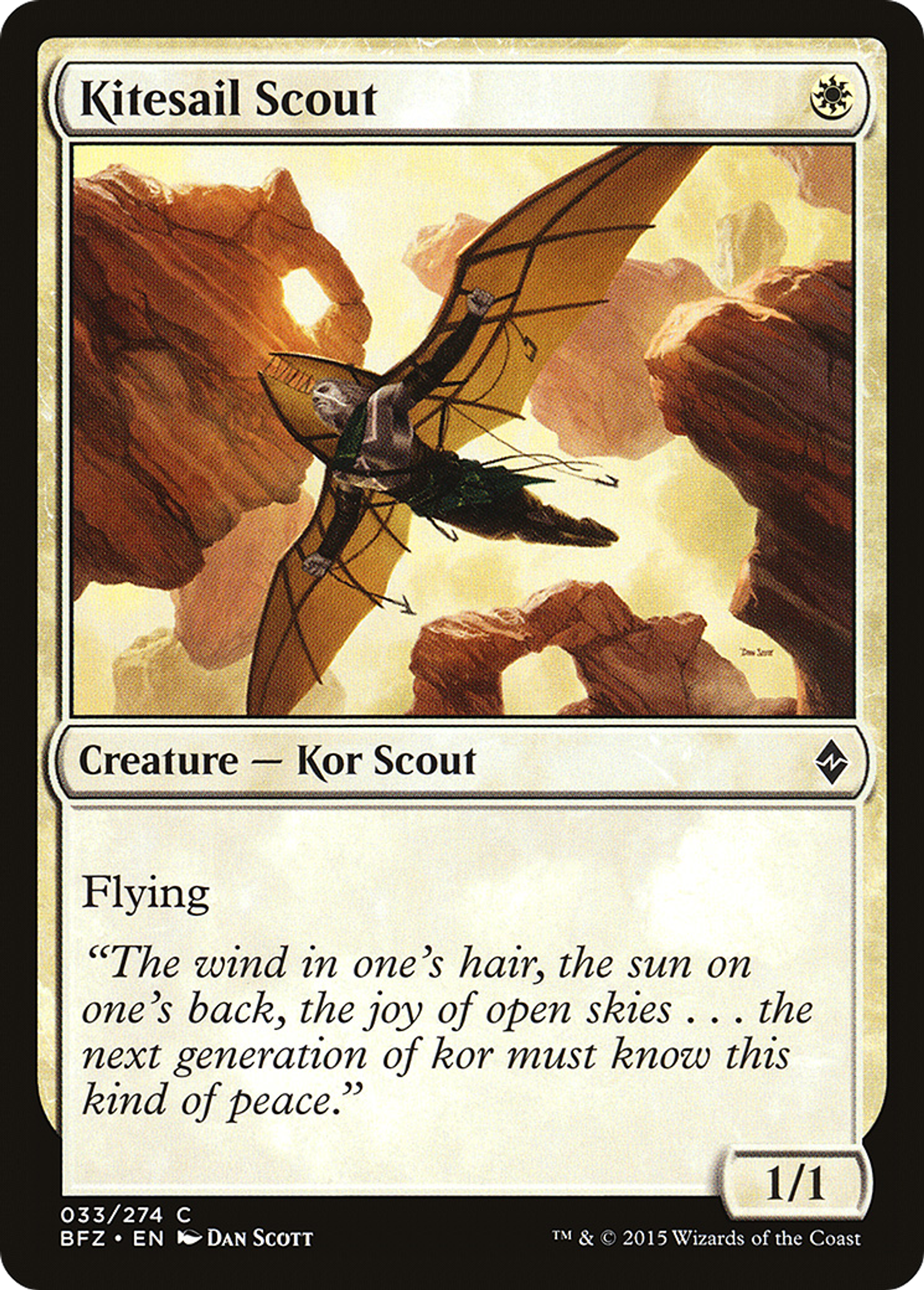 Kitesail Scout — Battle for Zendikar — Magic: The Gathering