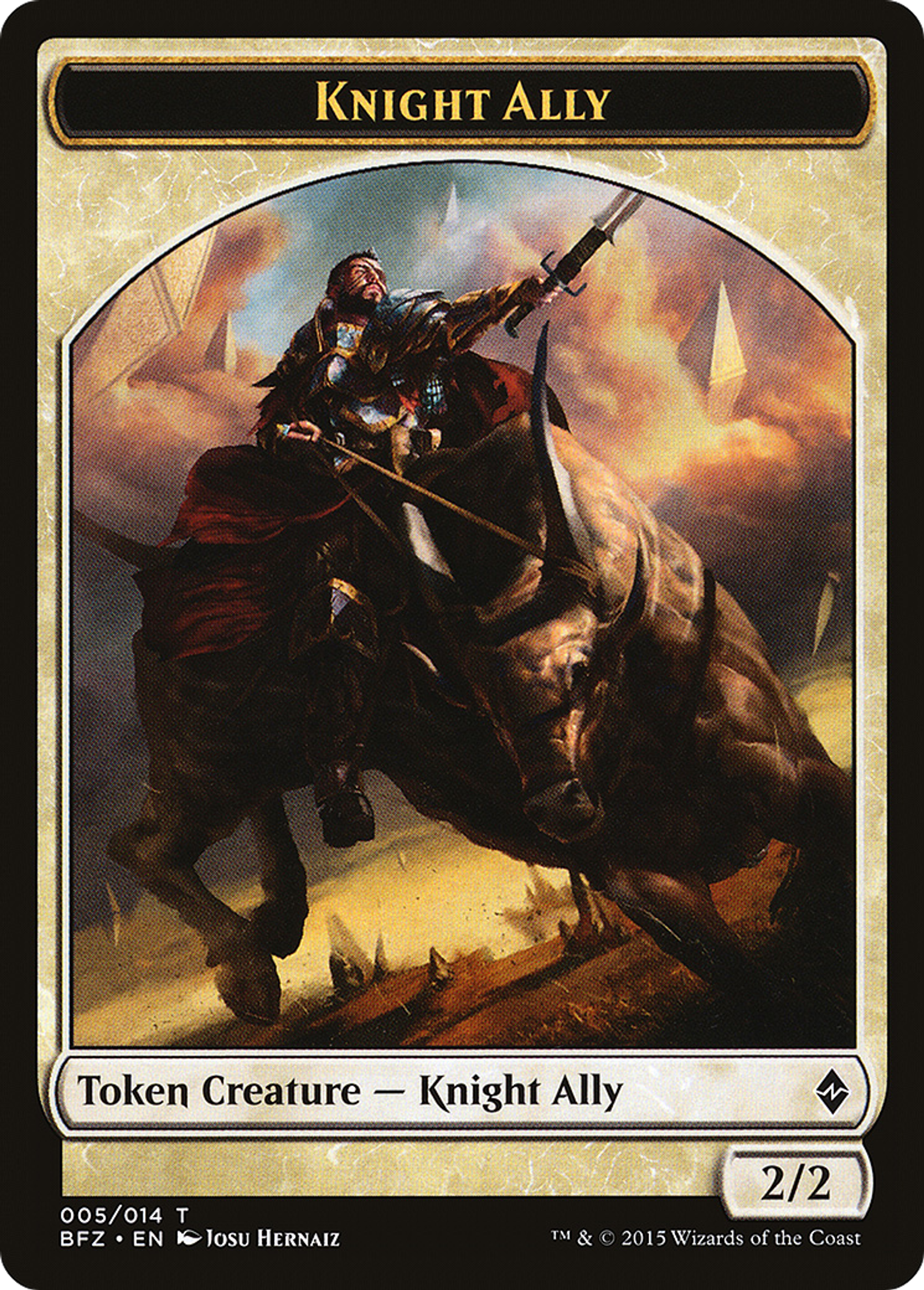 Knight Ally — Battle for Zendikar — Magic: The Gathering