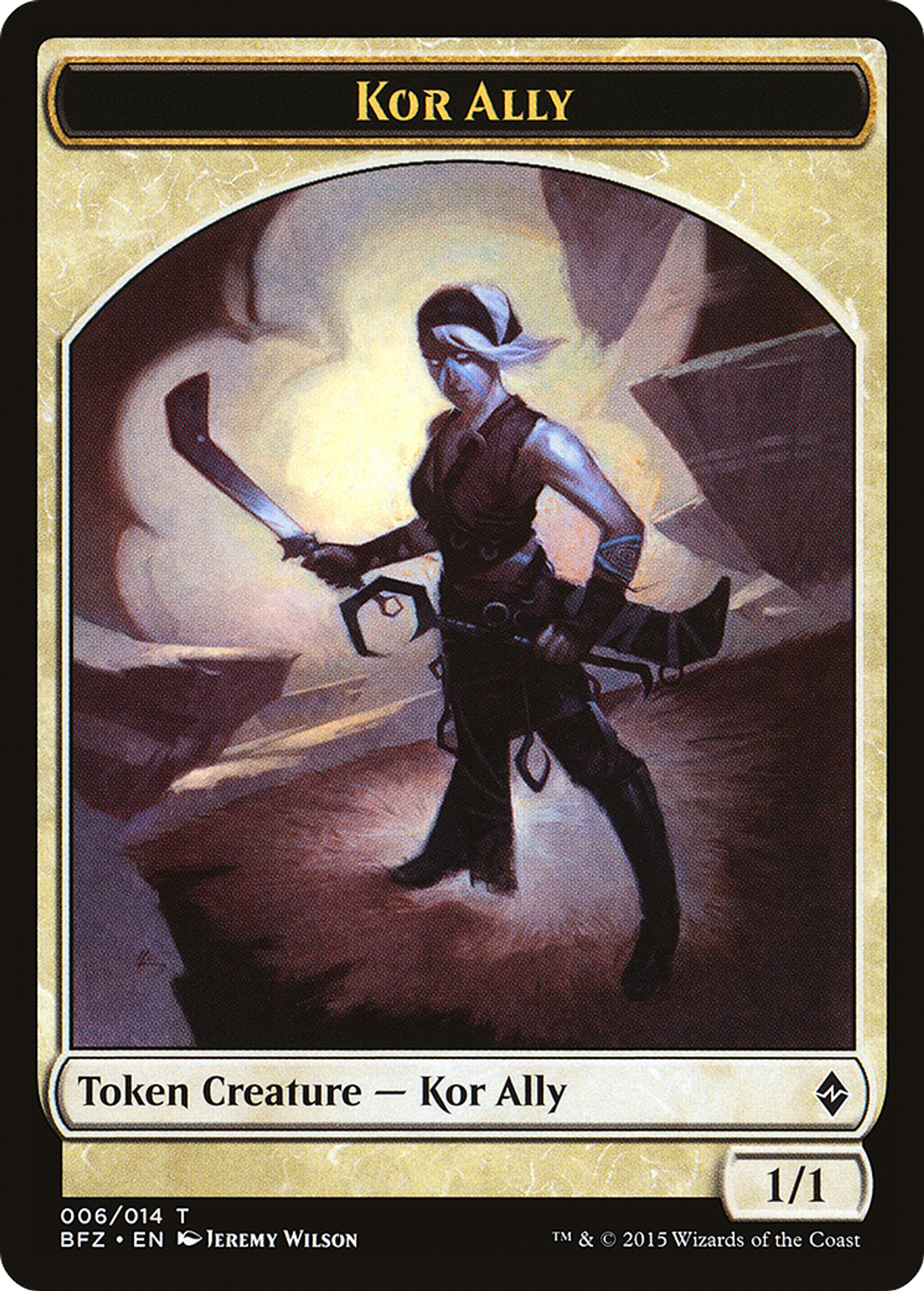 Kor Ally — Battle for Zendikar — Magic: The Gathering