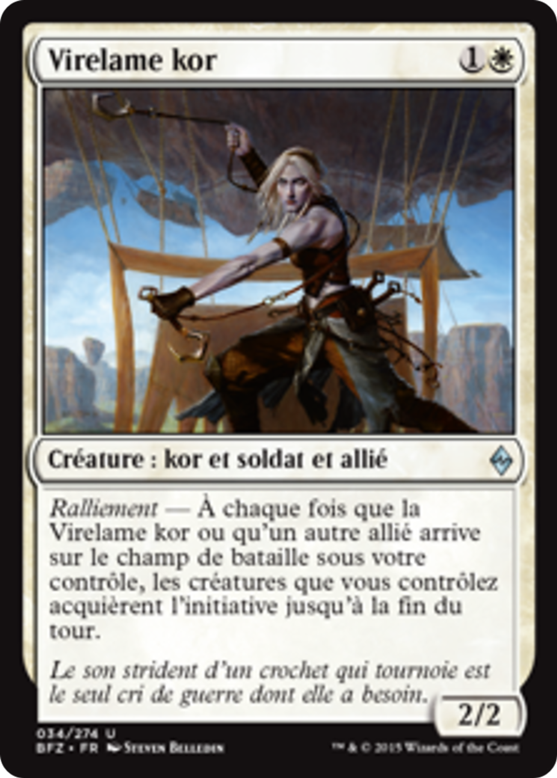 Virelame kor — Battle for Zendikar — Magic: The Gathering