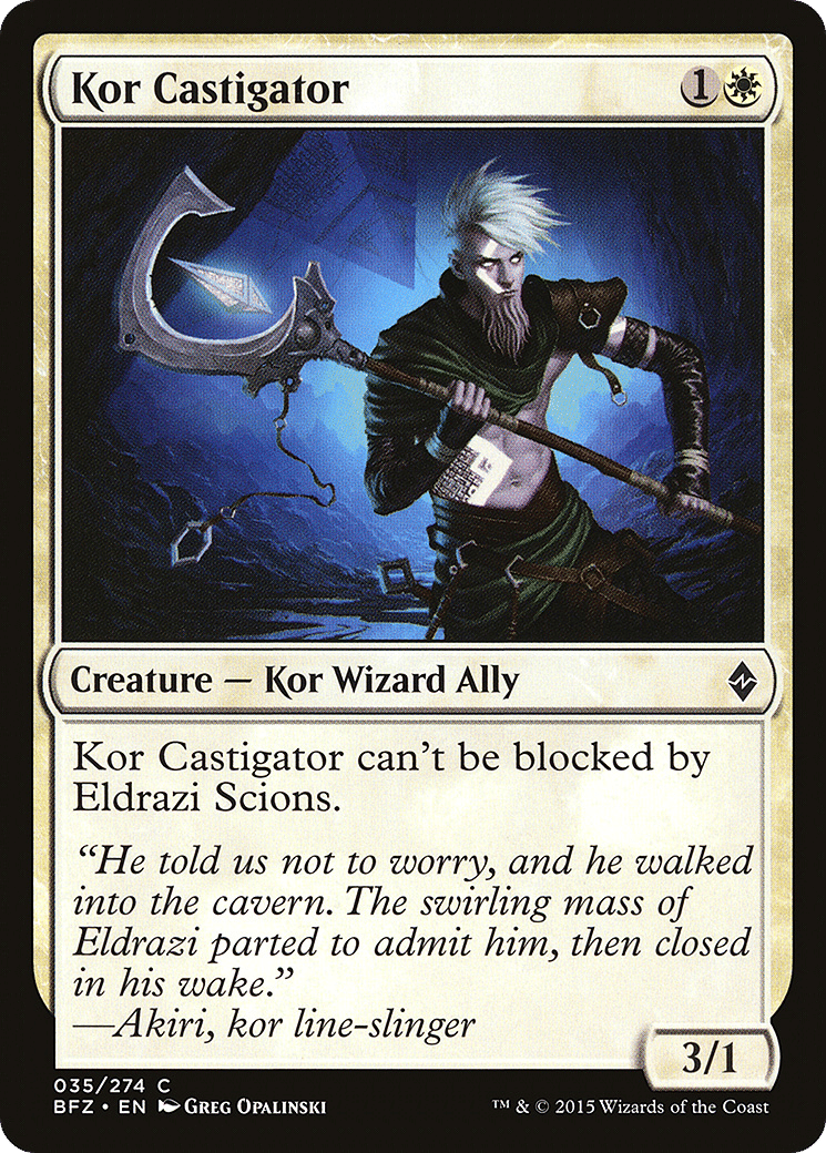Kor Castigator — Battle for Zendikar — Magic: The Gathering