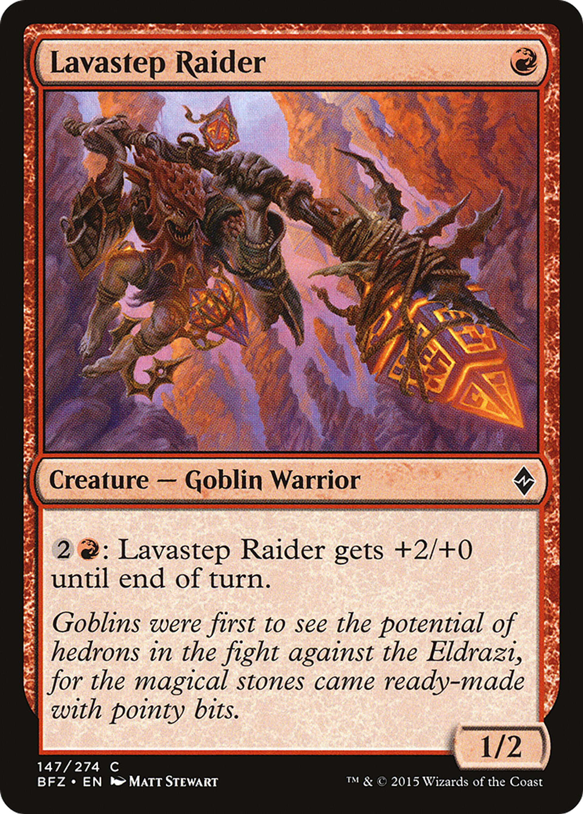 Lavastep Raider — Battle for Zendikar — Magic: The Gathering