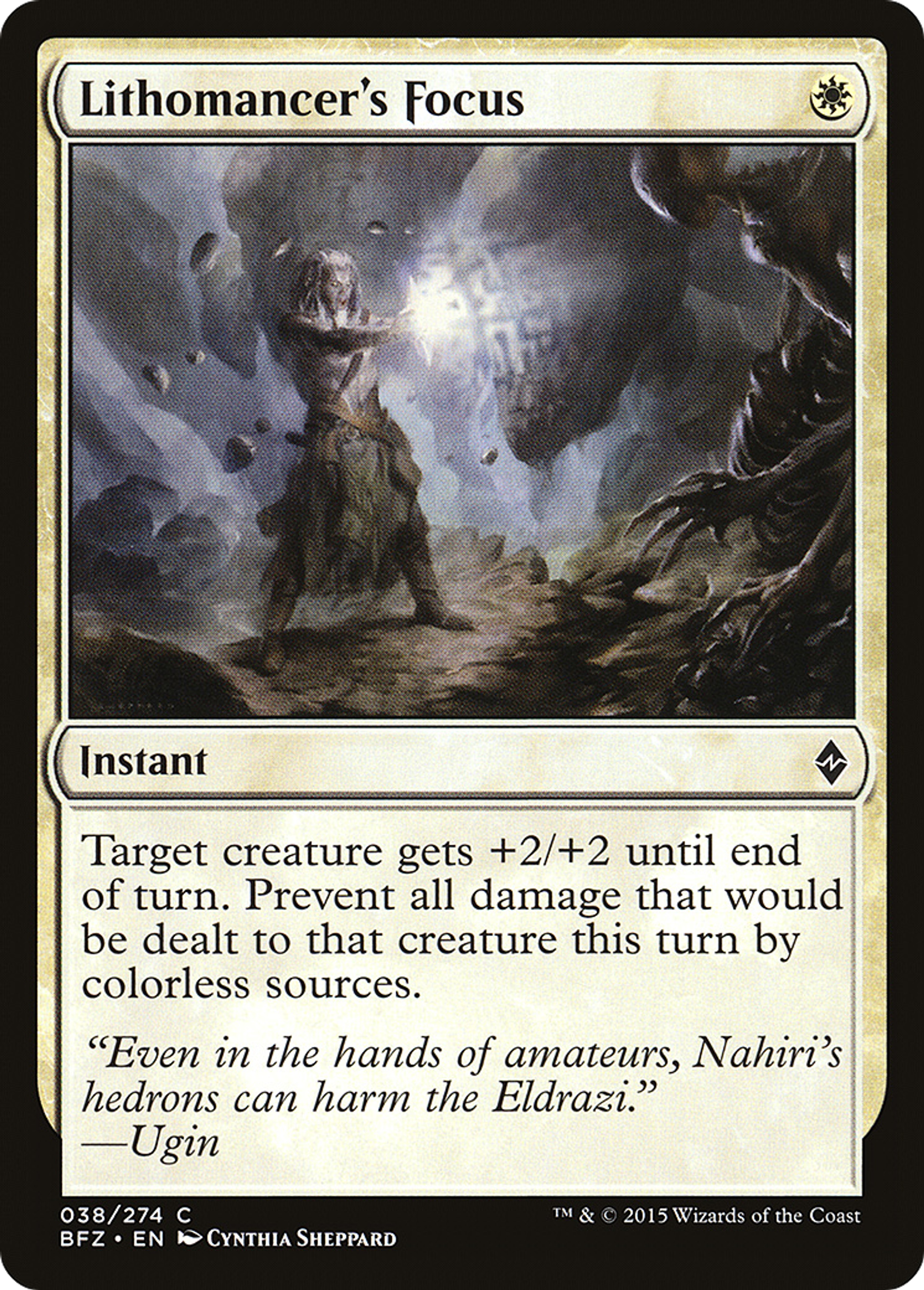 Lithomancer's Focus — Battle for Zendikar — Magic: The Gathering
