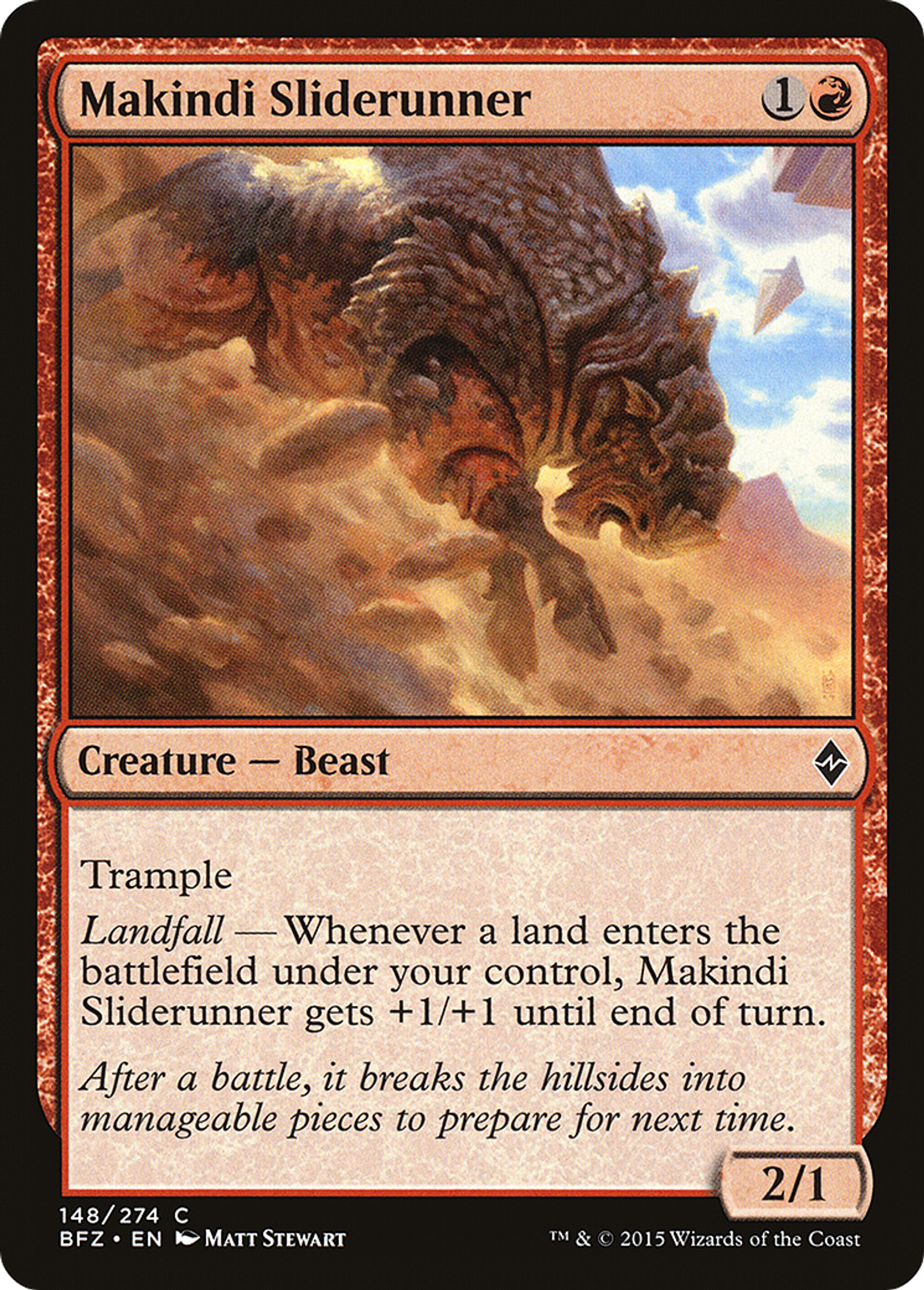 Makindi Sliderunner — Battle for Zendikar — Magic: The Gathering