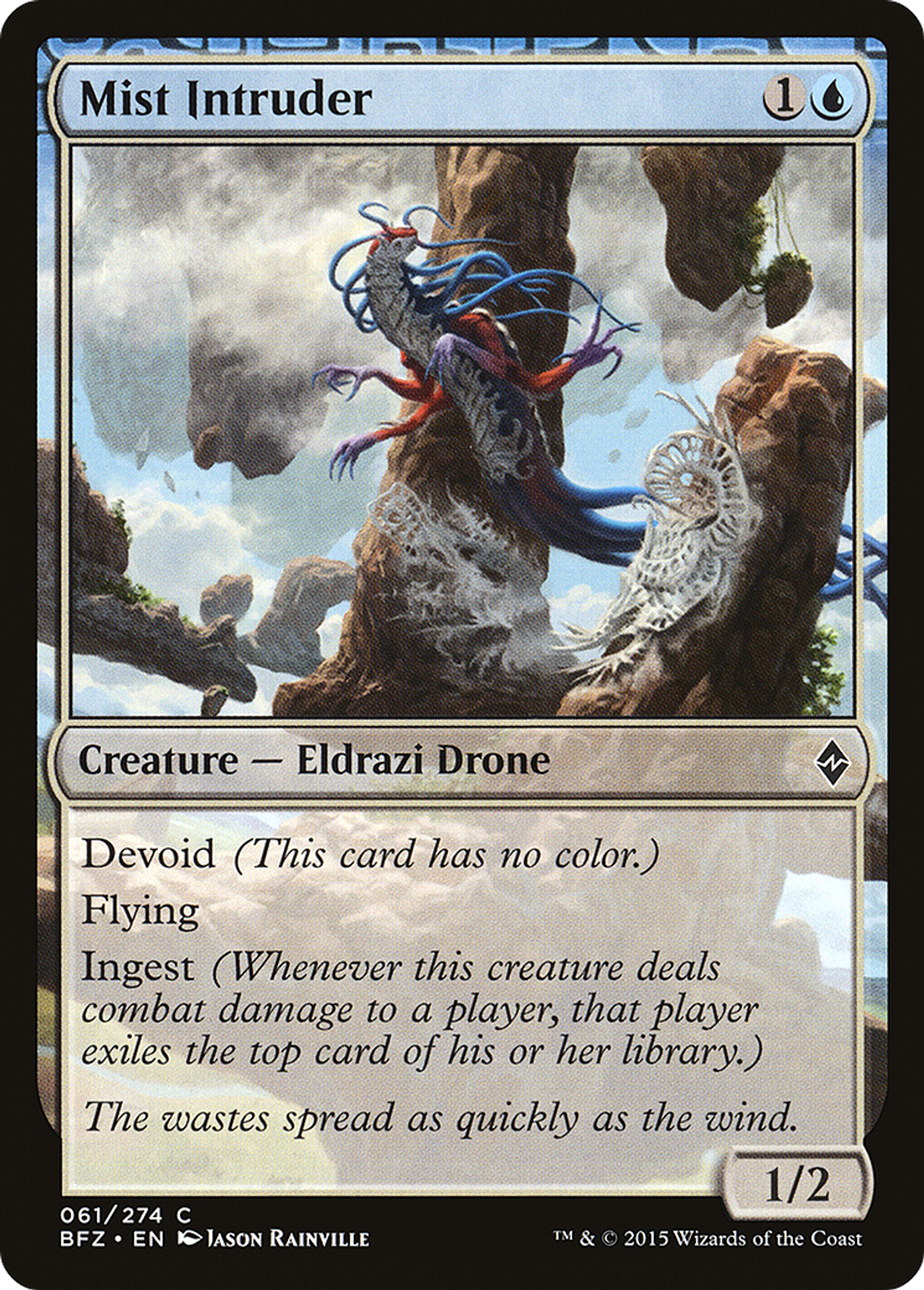 Intrus des brumes — Battle for Zendikar — Magic: The Gathering