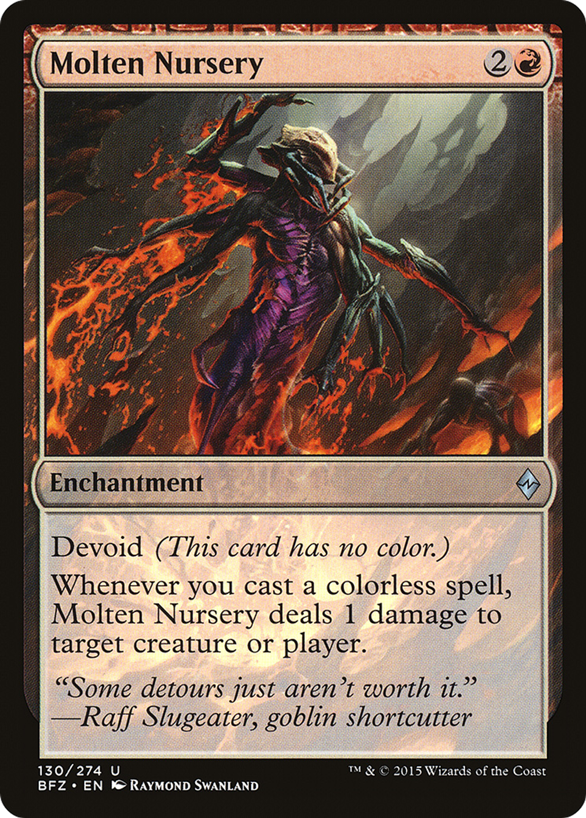 Molten Nursery — Battle for Zendikar — Magic: The Gathering