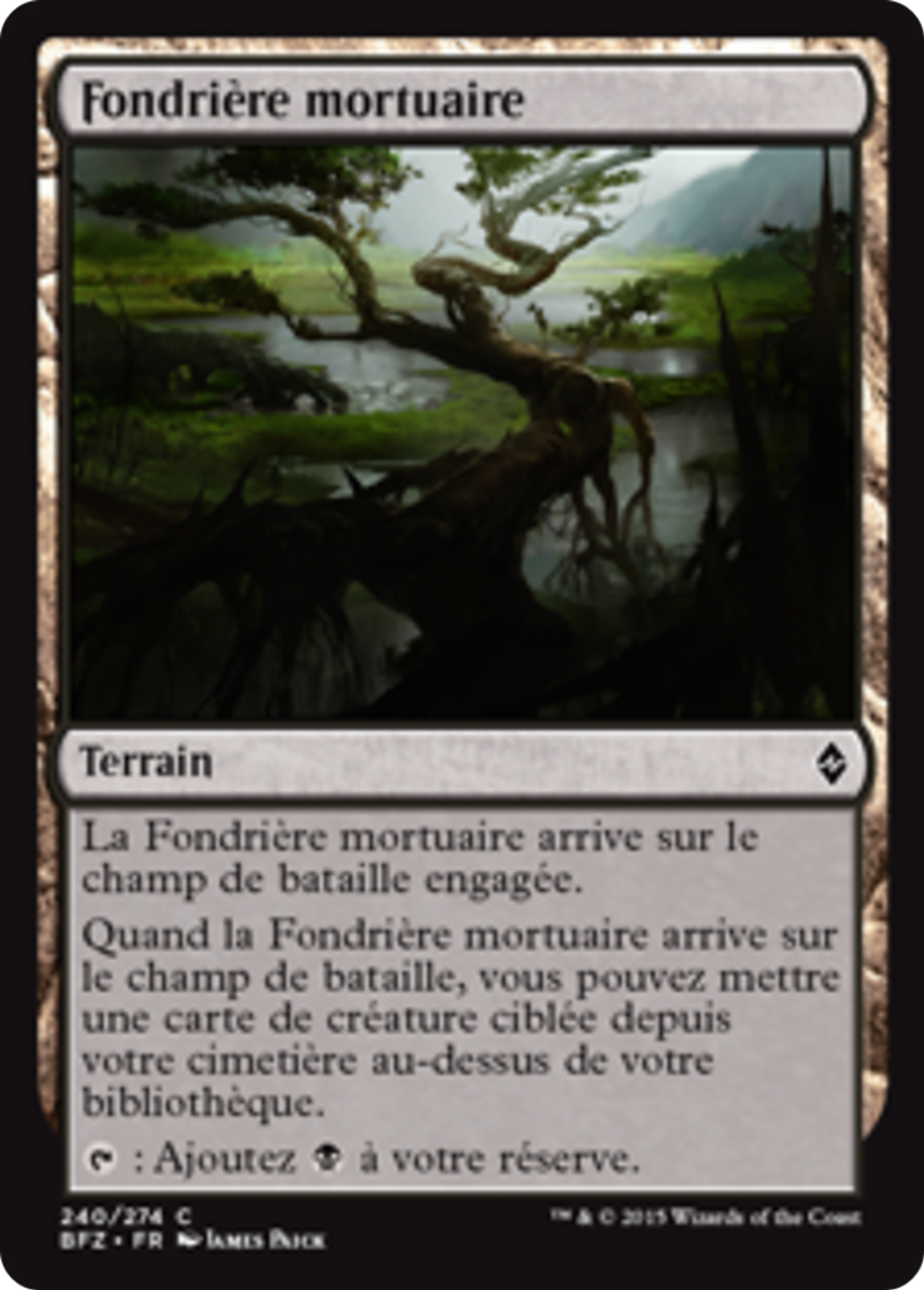 Fondrière mortuaire — Battle for Zendikar — Magic: The Gathering