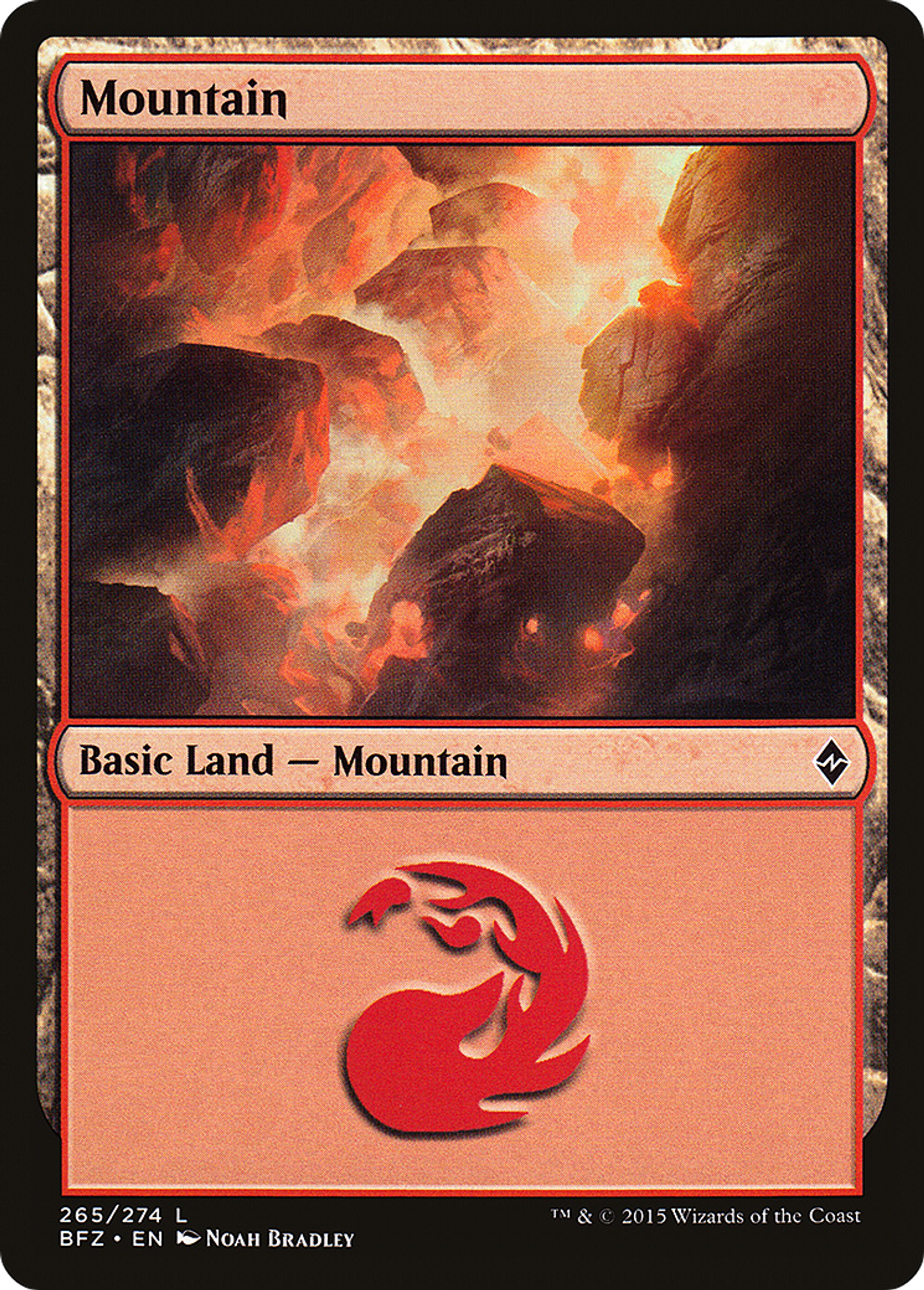 Mountain — Battle for Zendikar — Magic: The Gathering