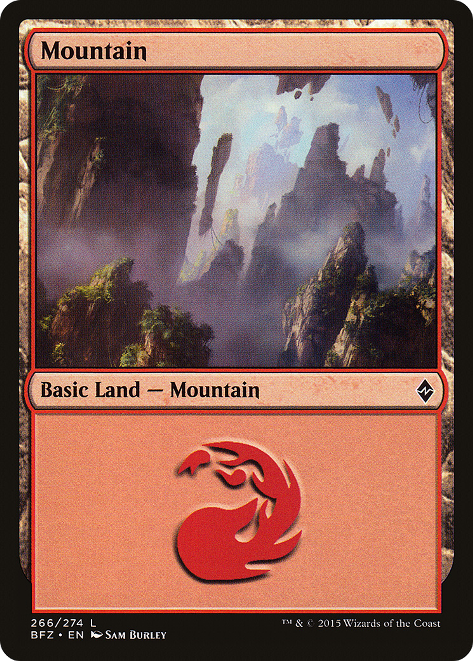 Mountain — Battle for Zendikar — Magic: The Gathering