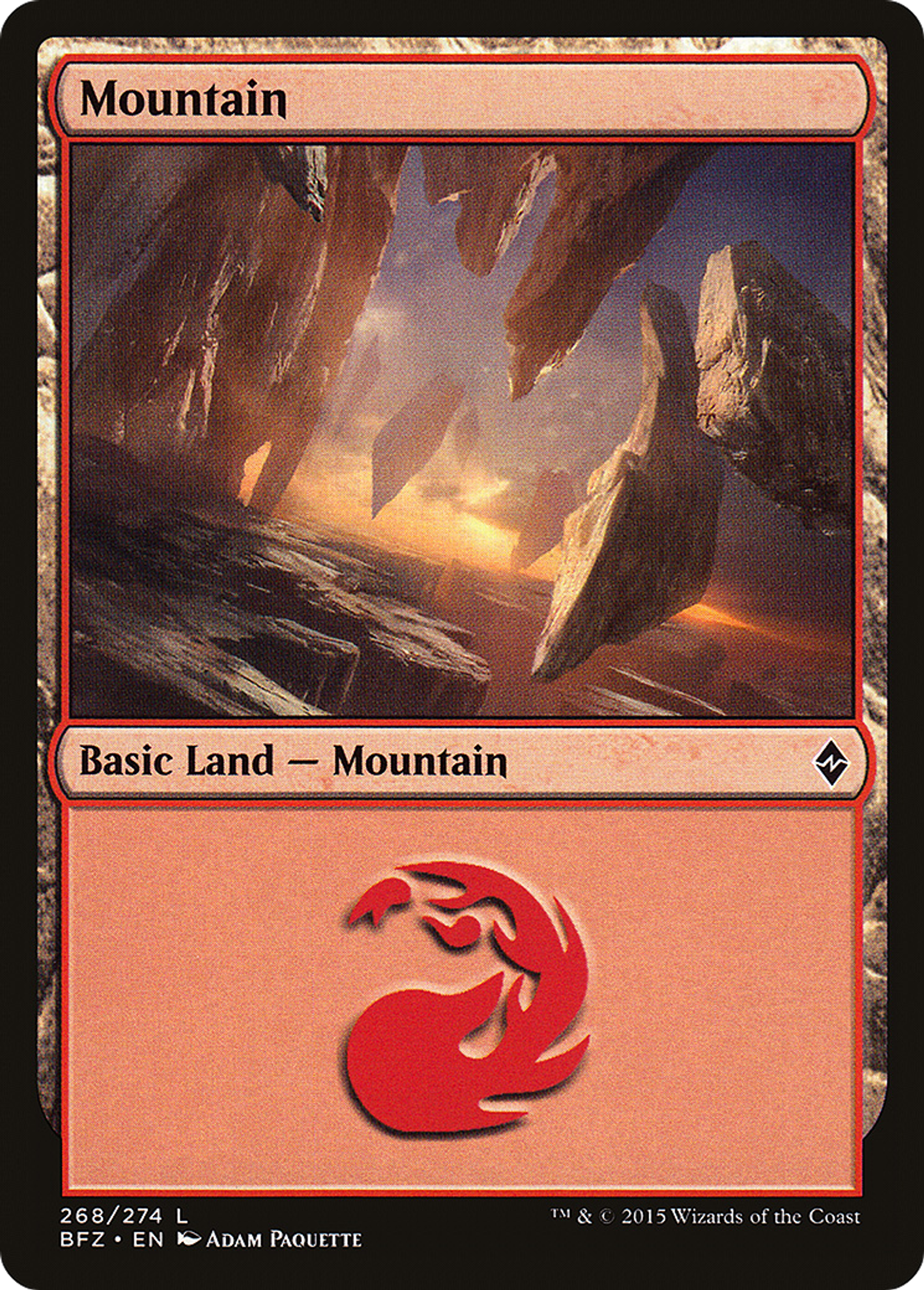 Mountain — Battle for Zendikar — Magic: The Gathering