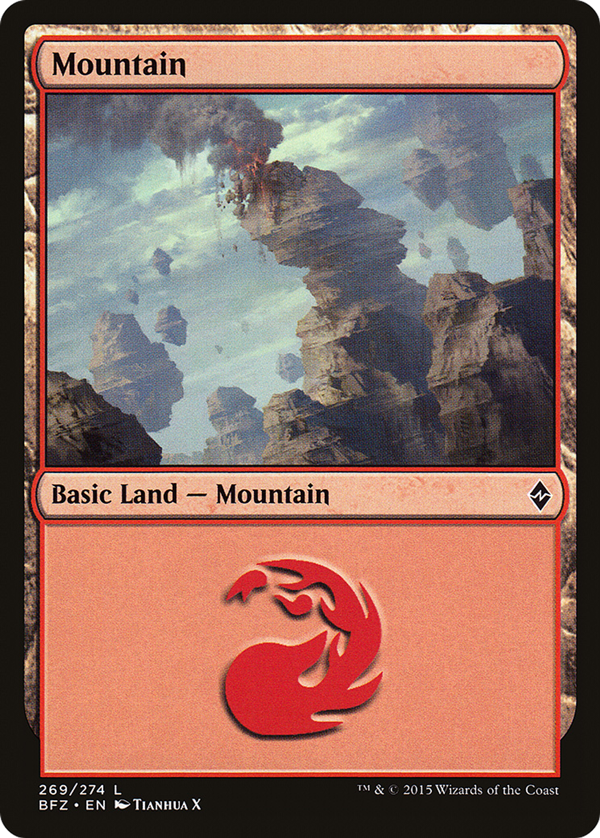 Mountain — Battle for Zendikar — Magic: The Gathering