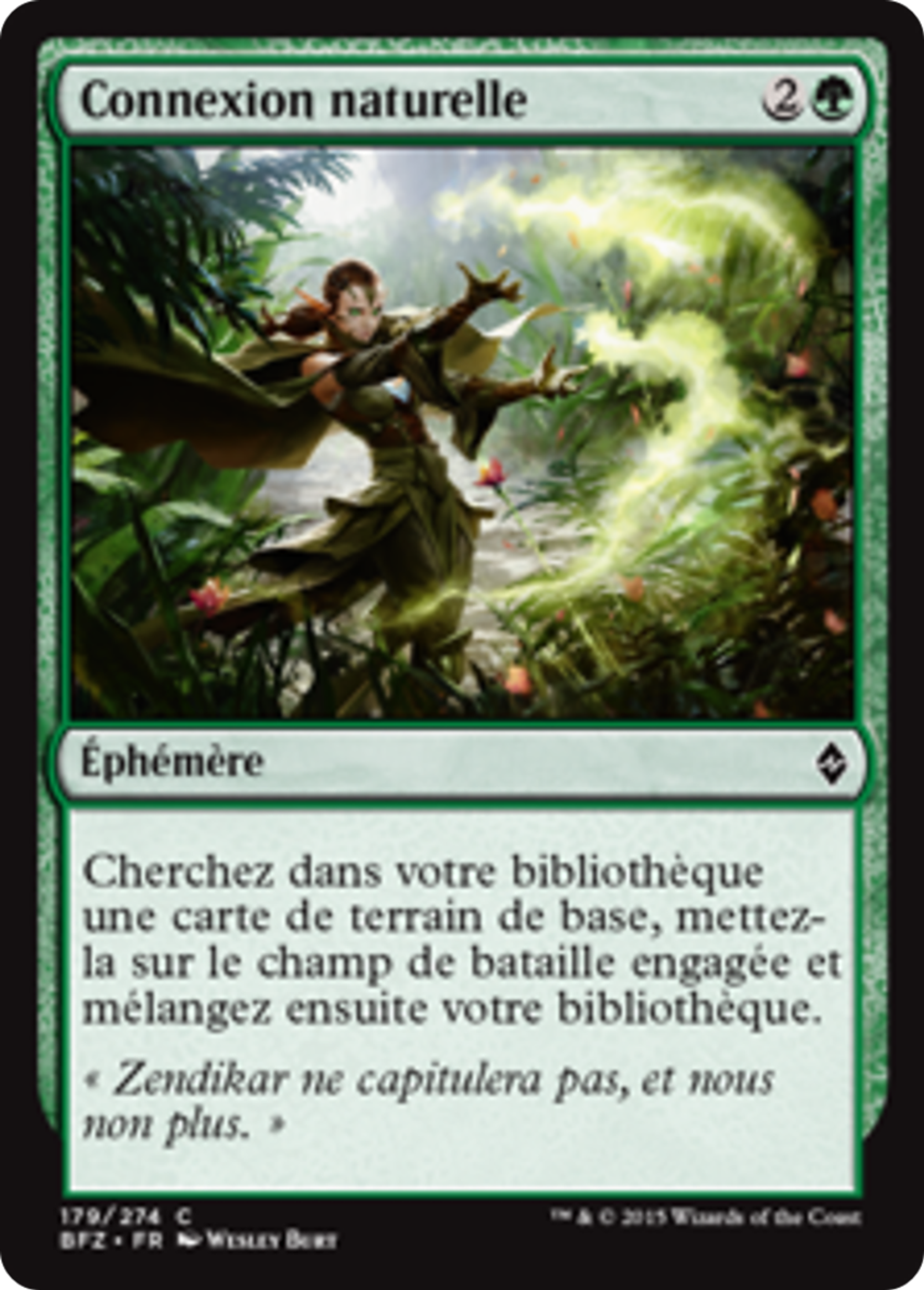 Connexion naturelle — Battle for Zendikar — Magic: The Gathering