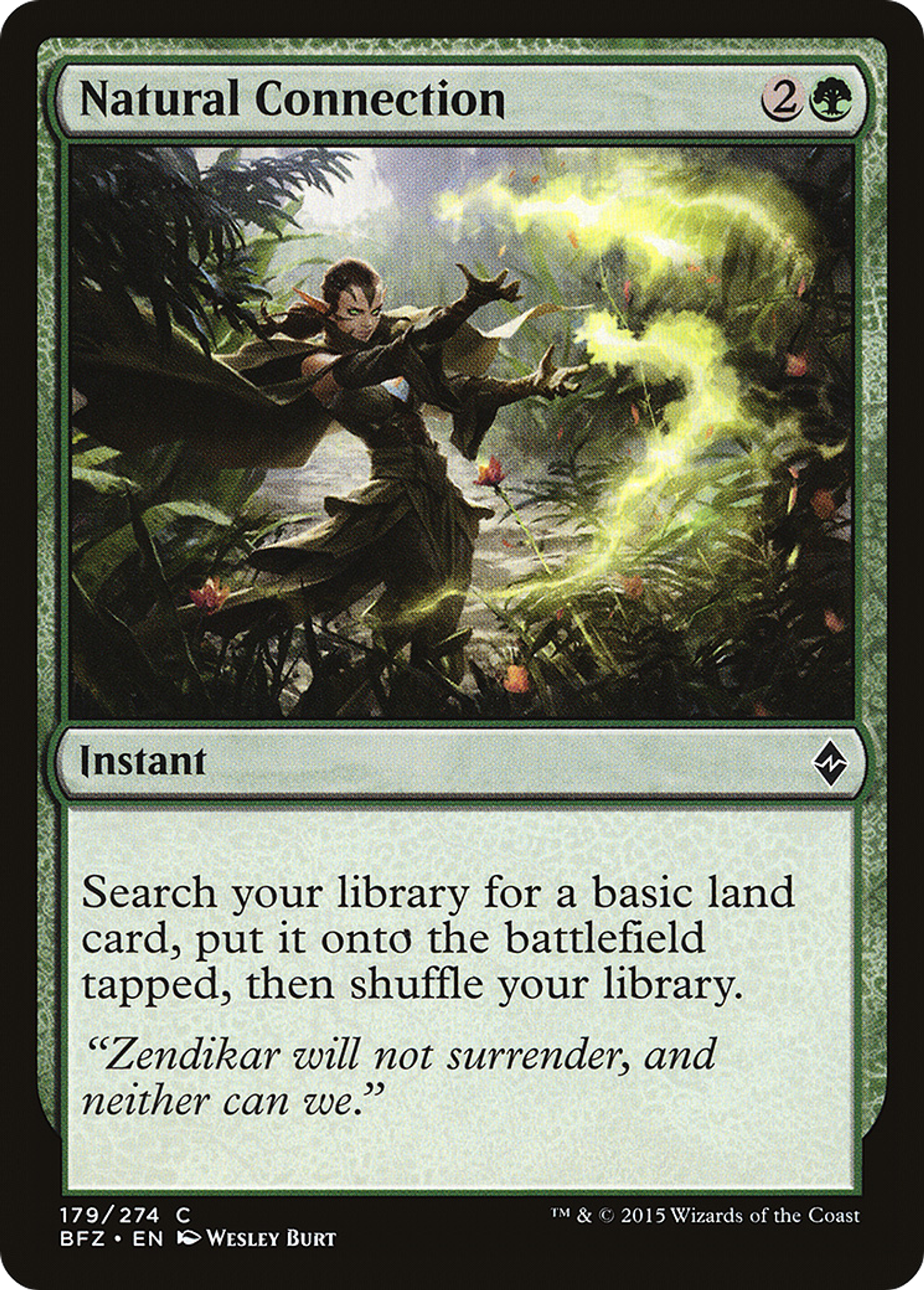 Natural Connection — Battle for Zendikar — Magic: The Gathering