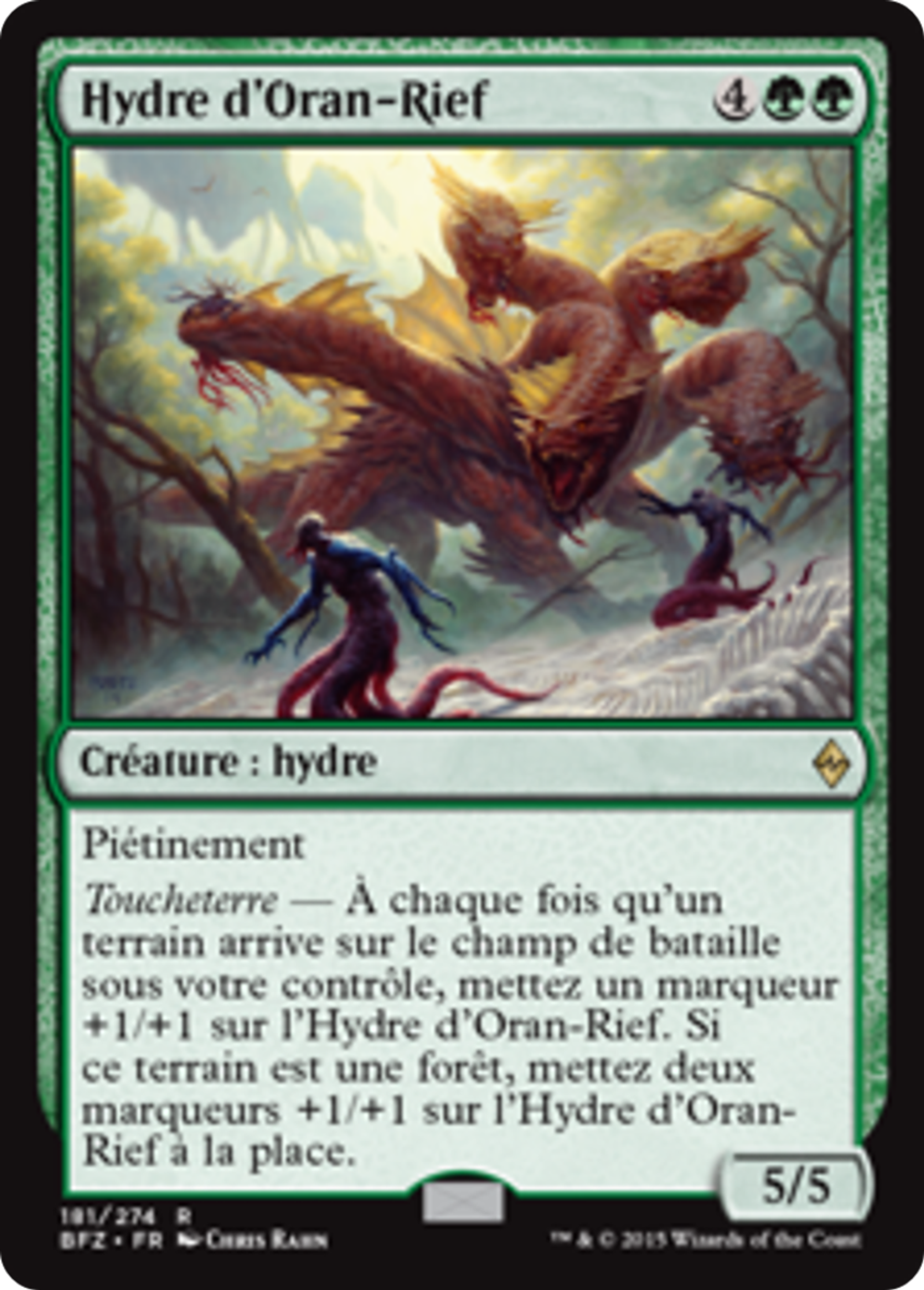 Hydre d'Oran-Rief — Battle for Zendikar — Magic: The Gathering