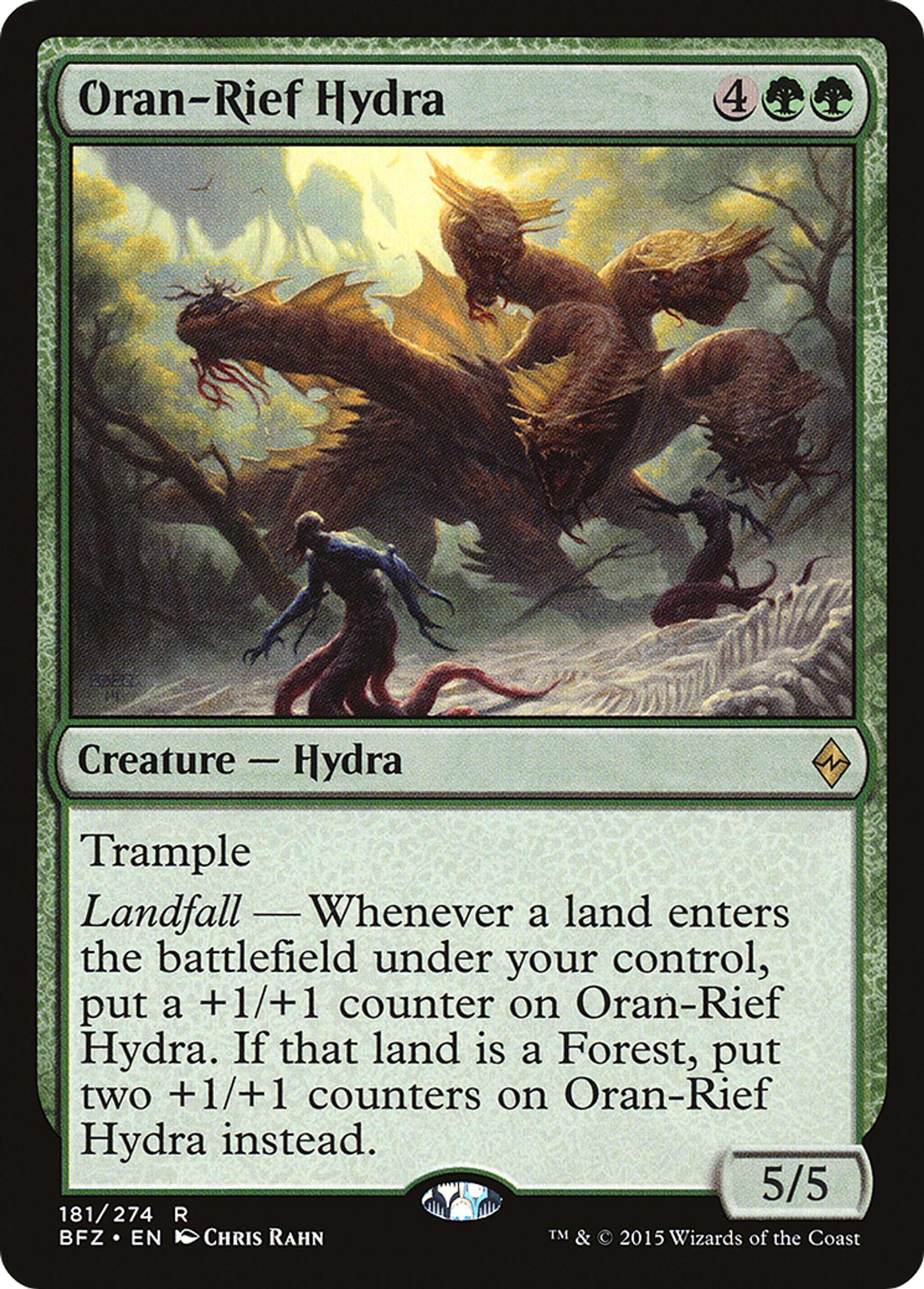 Hydre d'Oran-Rief — Battle for Zendikar — Magic: The Gathering