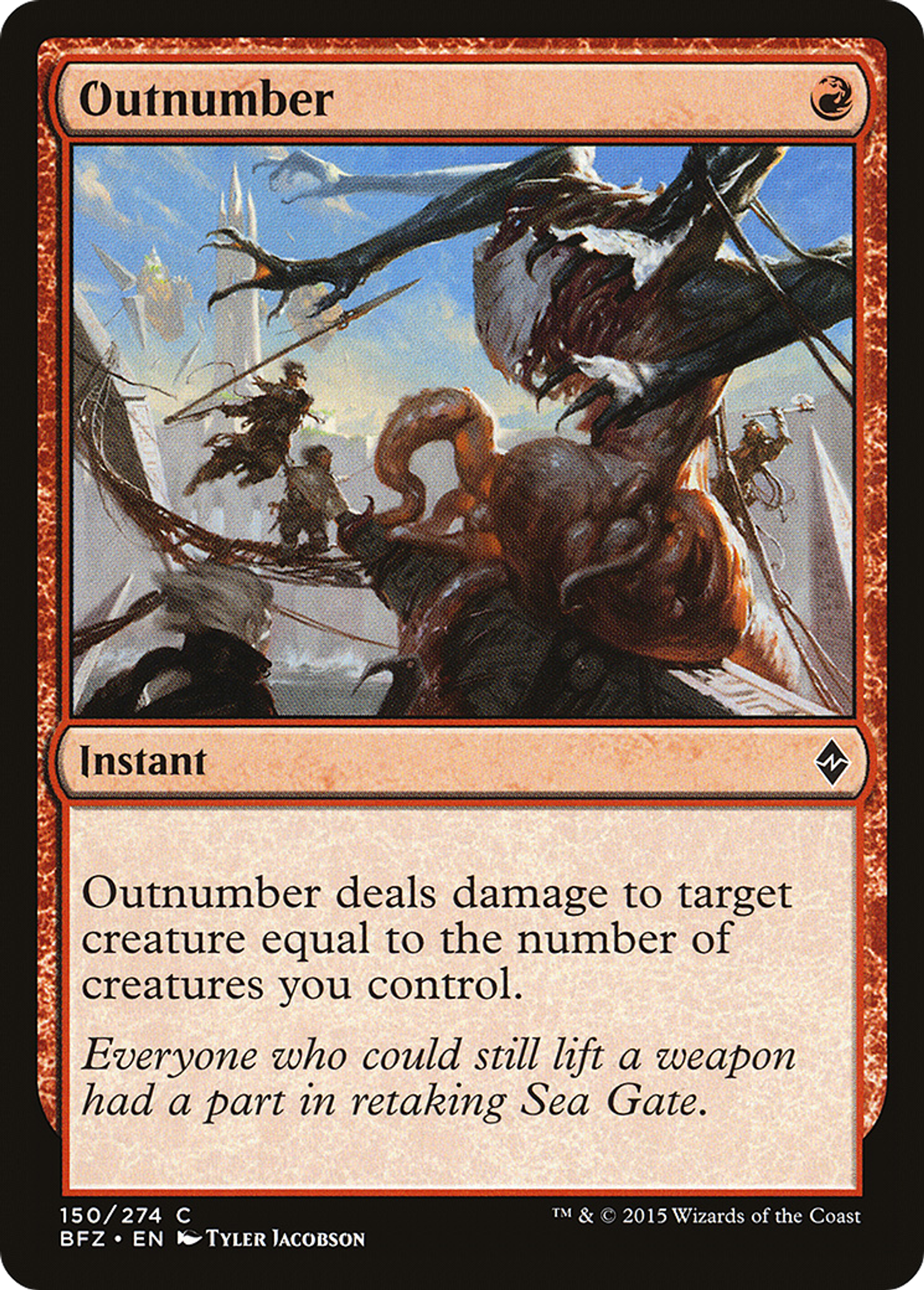 Outnumber — Battle for Zendikar — Magic: The Gathering