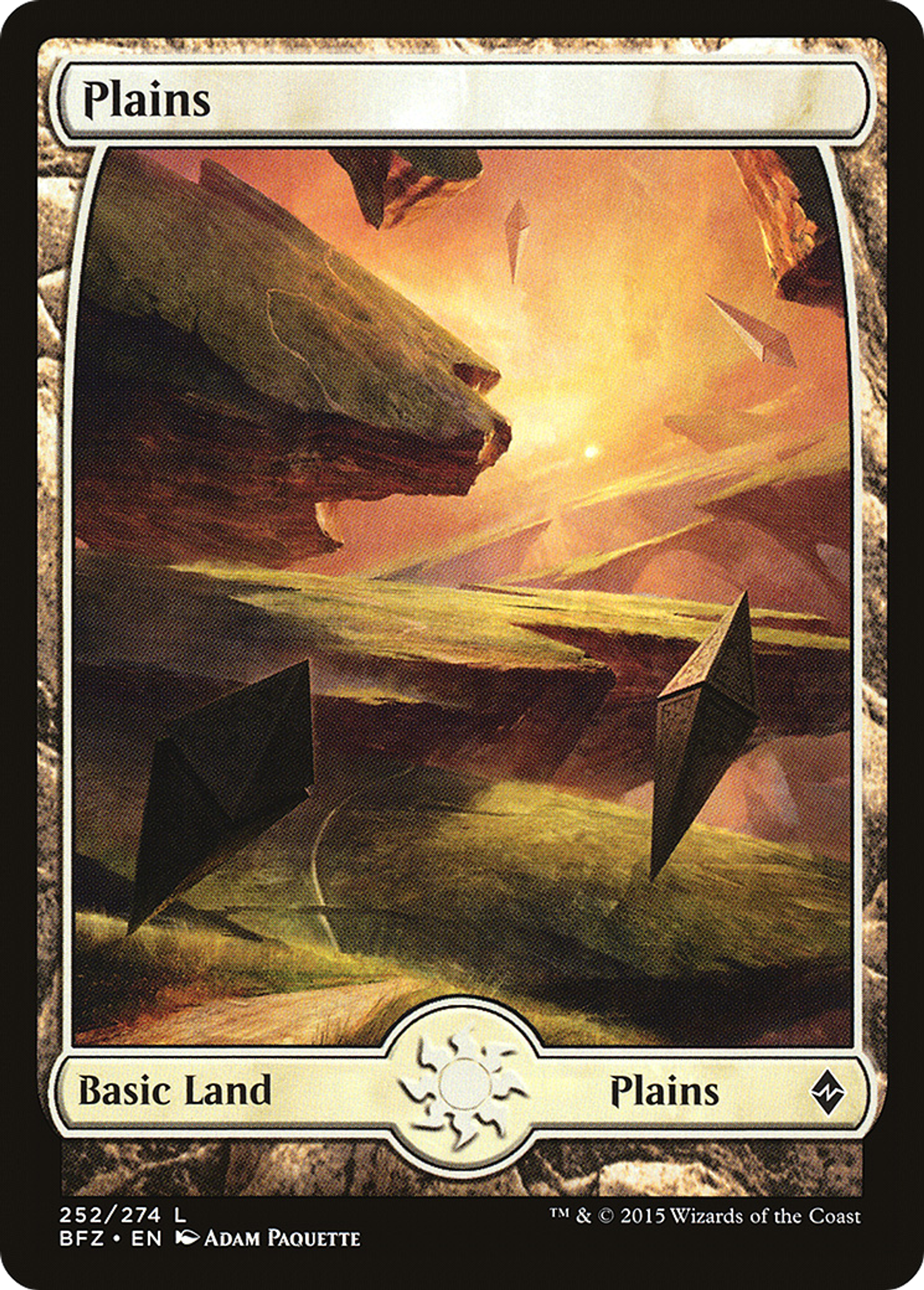Plains — Battle for Zendikar — Magic: The Gathering