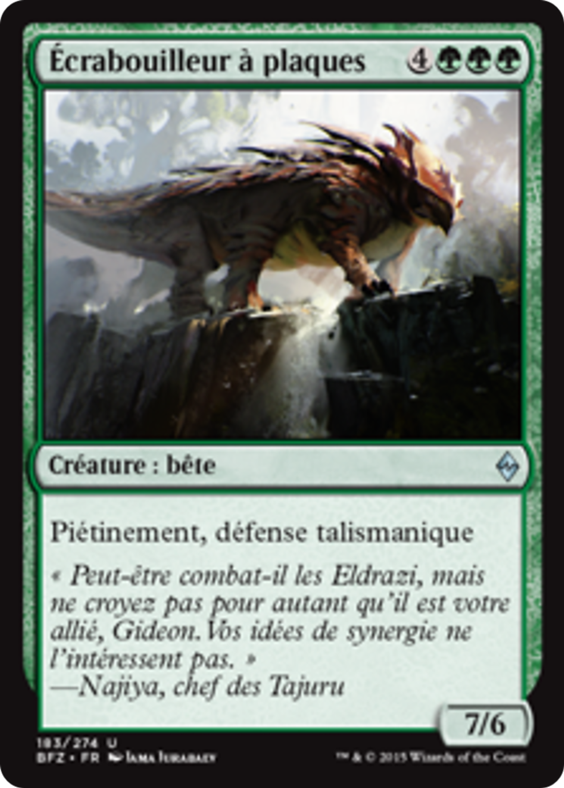 Écrabouilleur à plaques — Battle for Zendikar — Magic: The Gathering