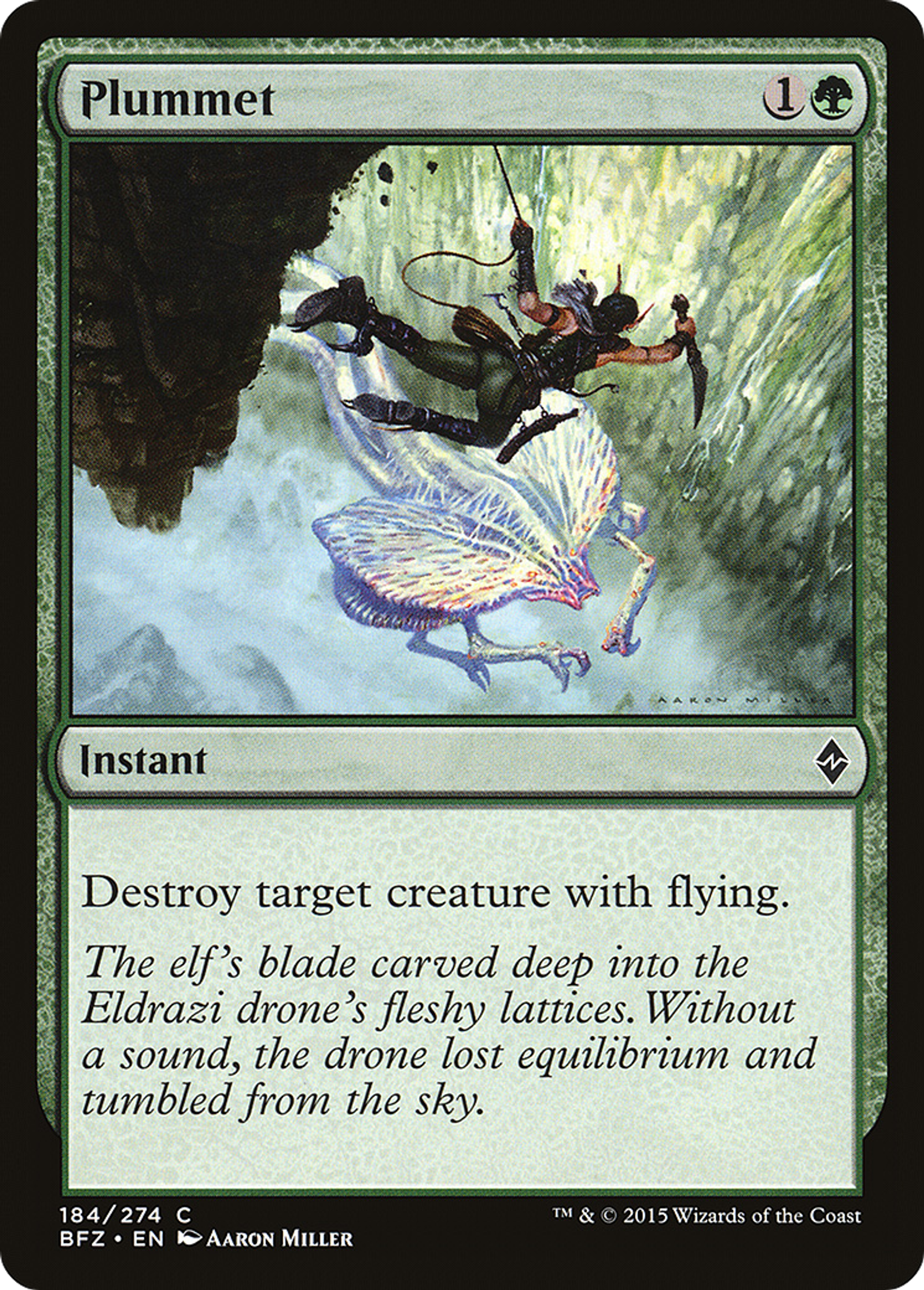 Plummet — Battle for Zendikar — Magic: The Gathering