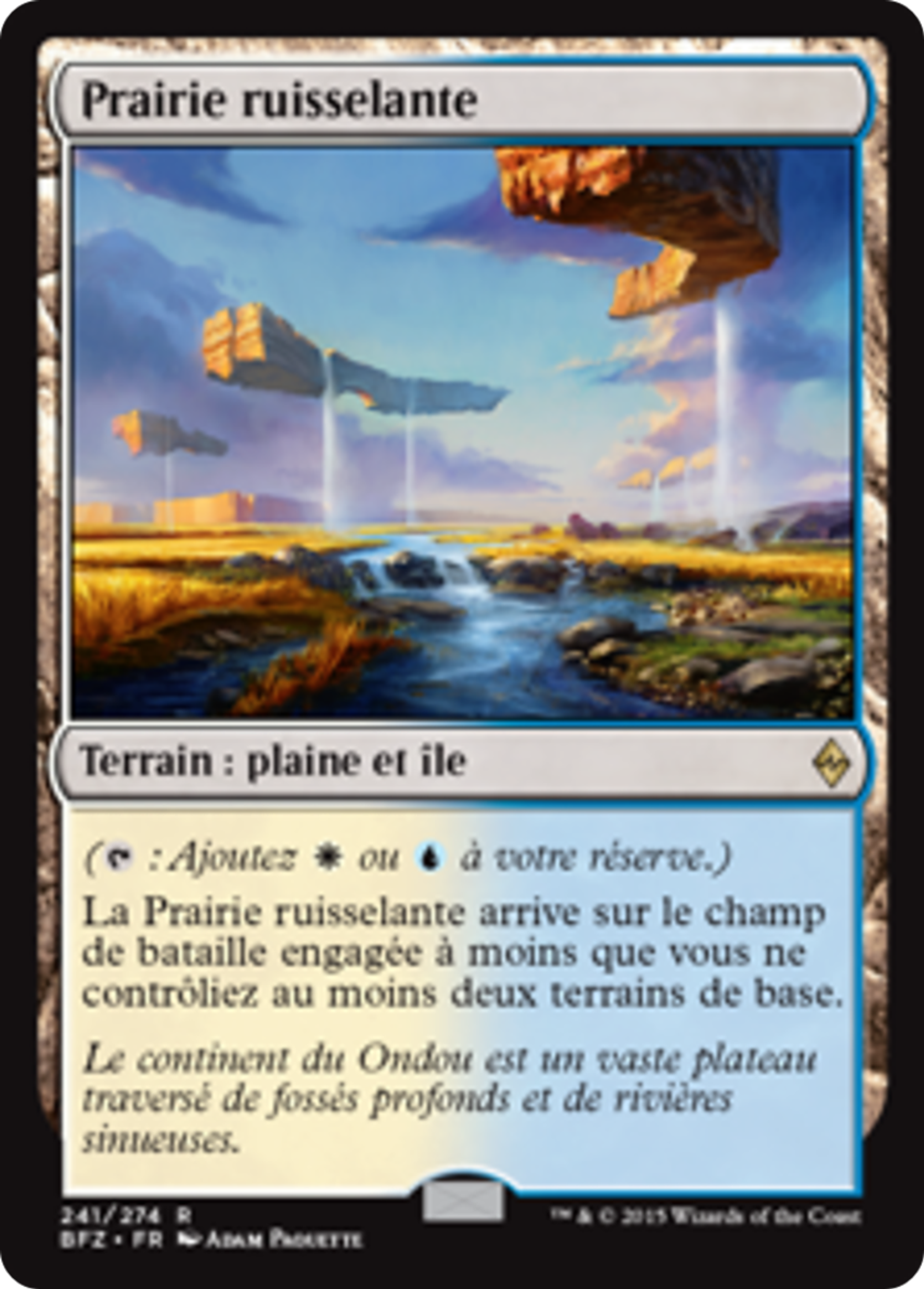 Prairie ruisselante — Battle for Zendikar — Magic: The Gathering