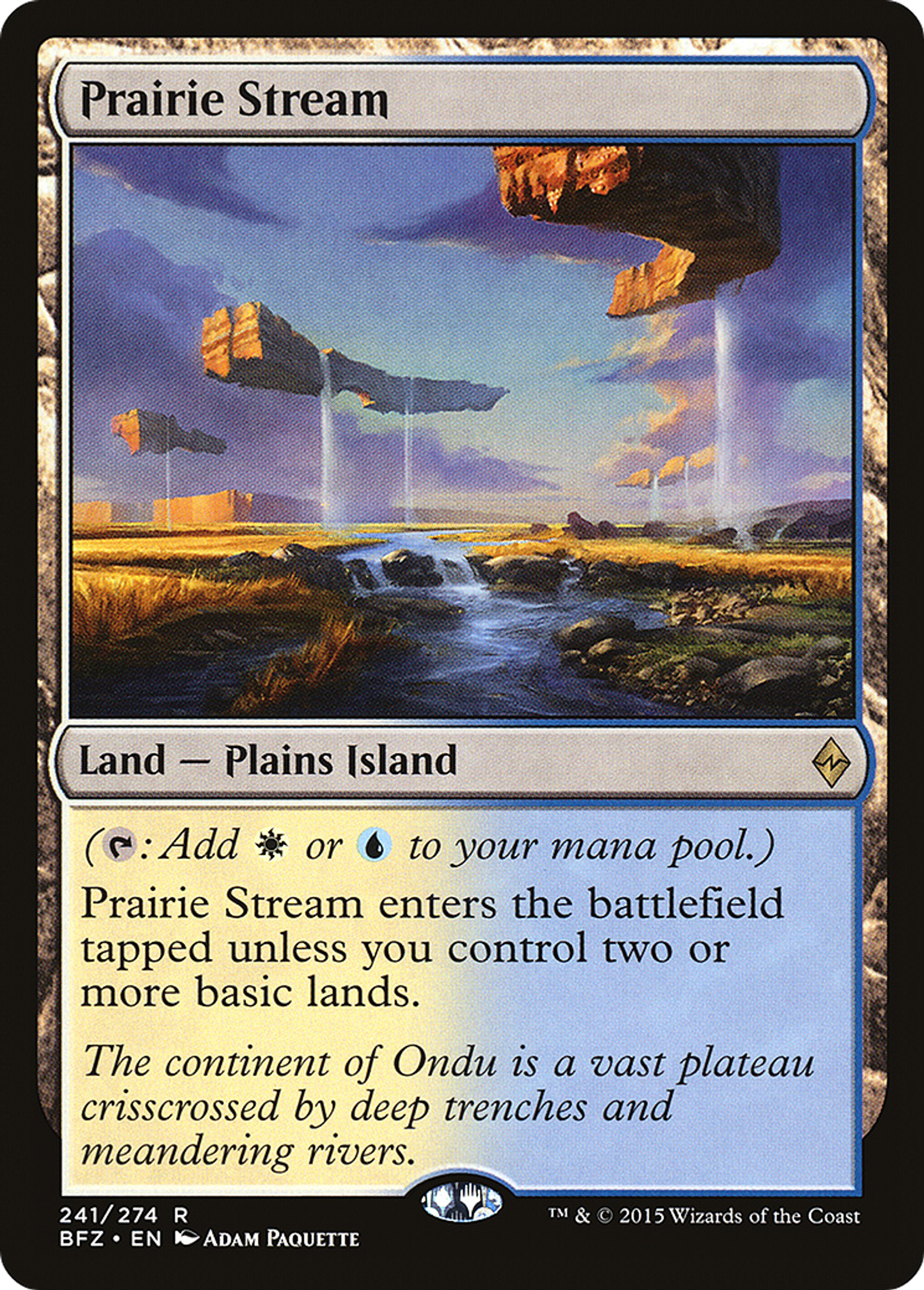 Prairie ruisselante — Battle for Zendikar — Magic: The Gathering