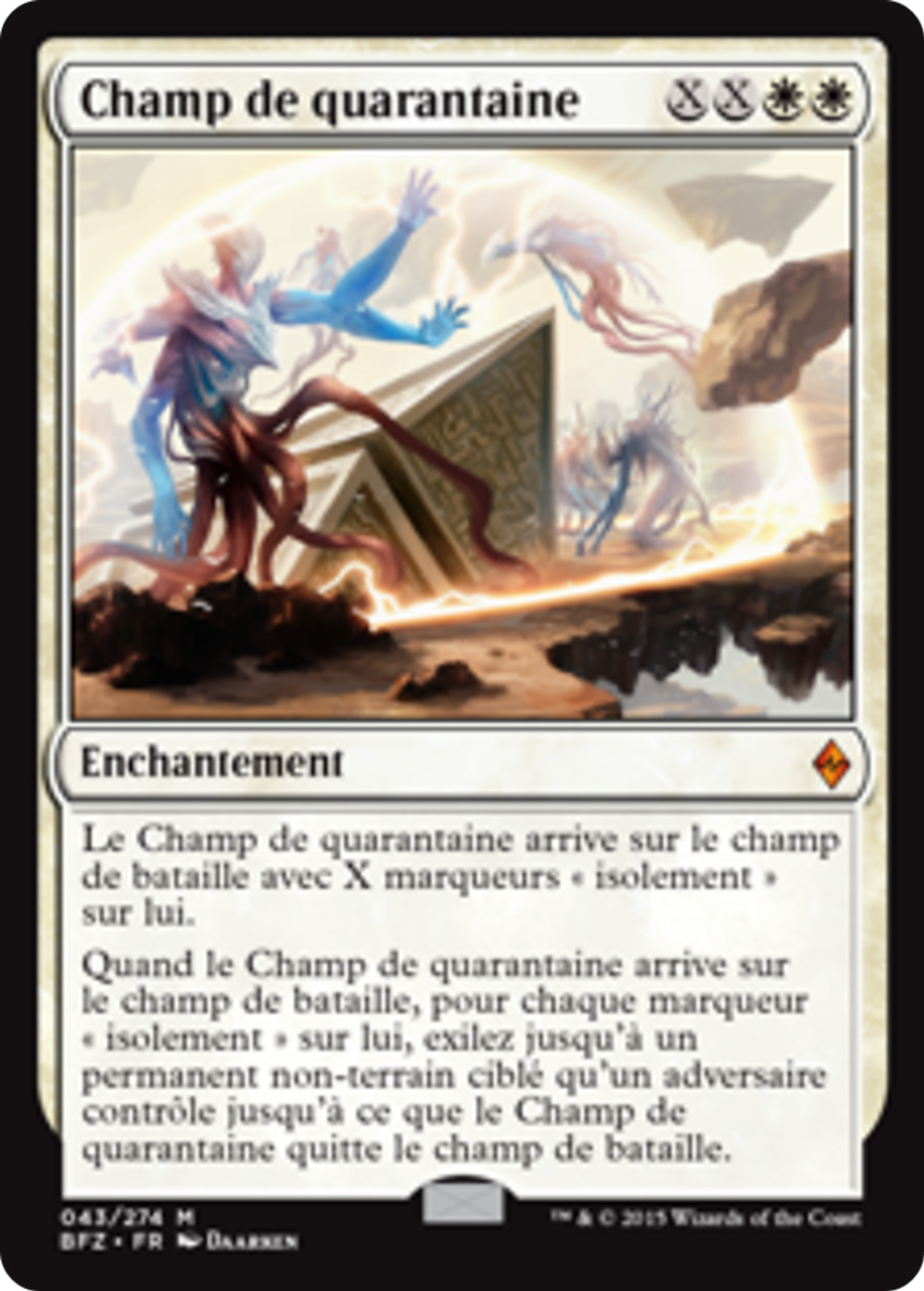 Champ de quarantaine — Battle for Zendikar — Magic: The Gathering