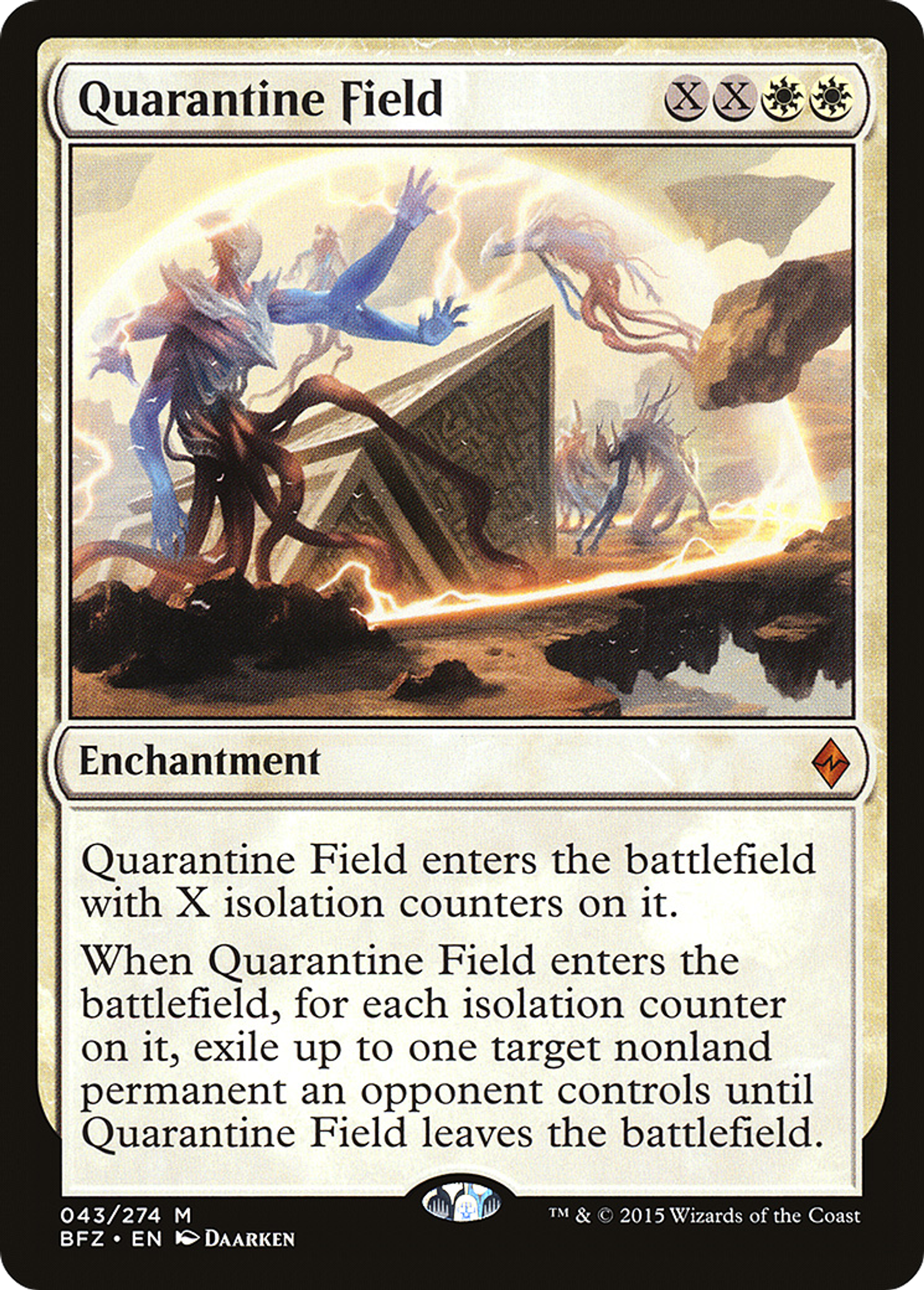 Champ de quarantaine — Battle for Zendikar — Magic: The Gathering