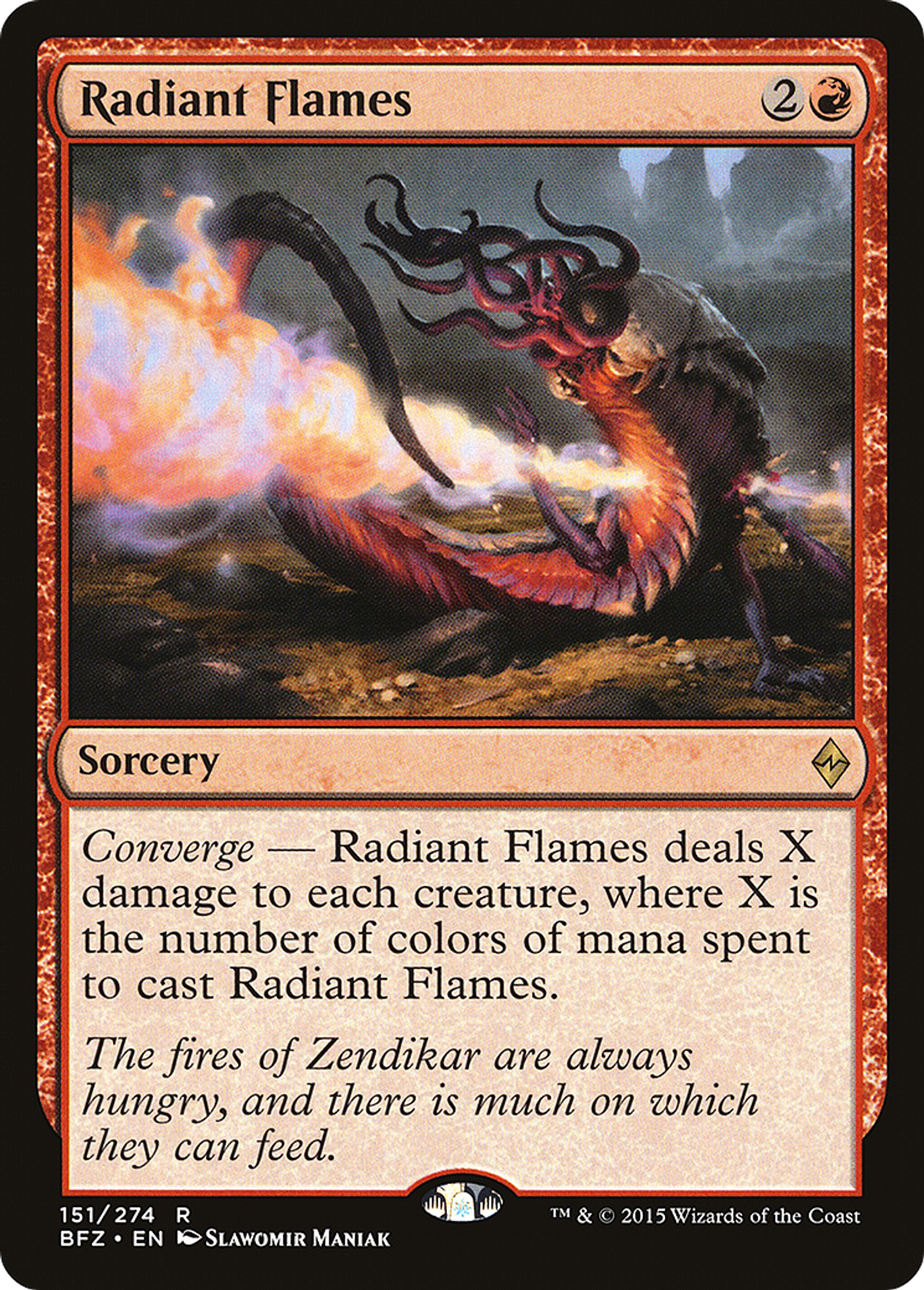 Radiant Flames — Battle for Zendikar — Magic: The Gathering