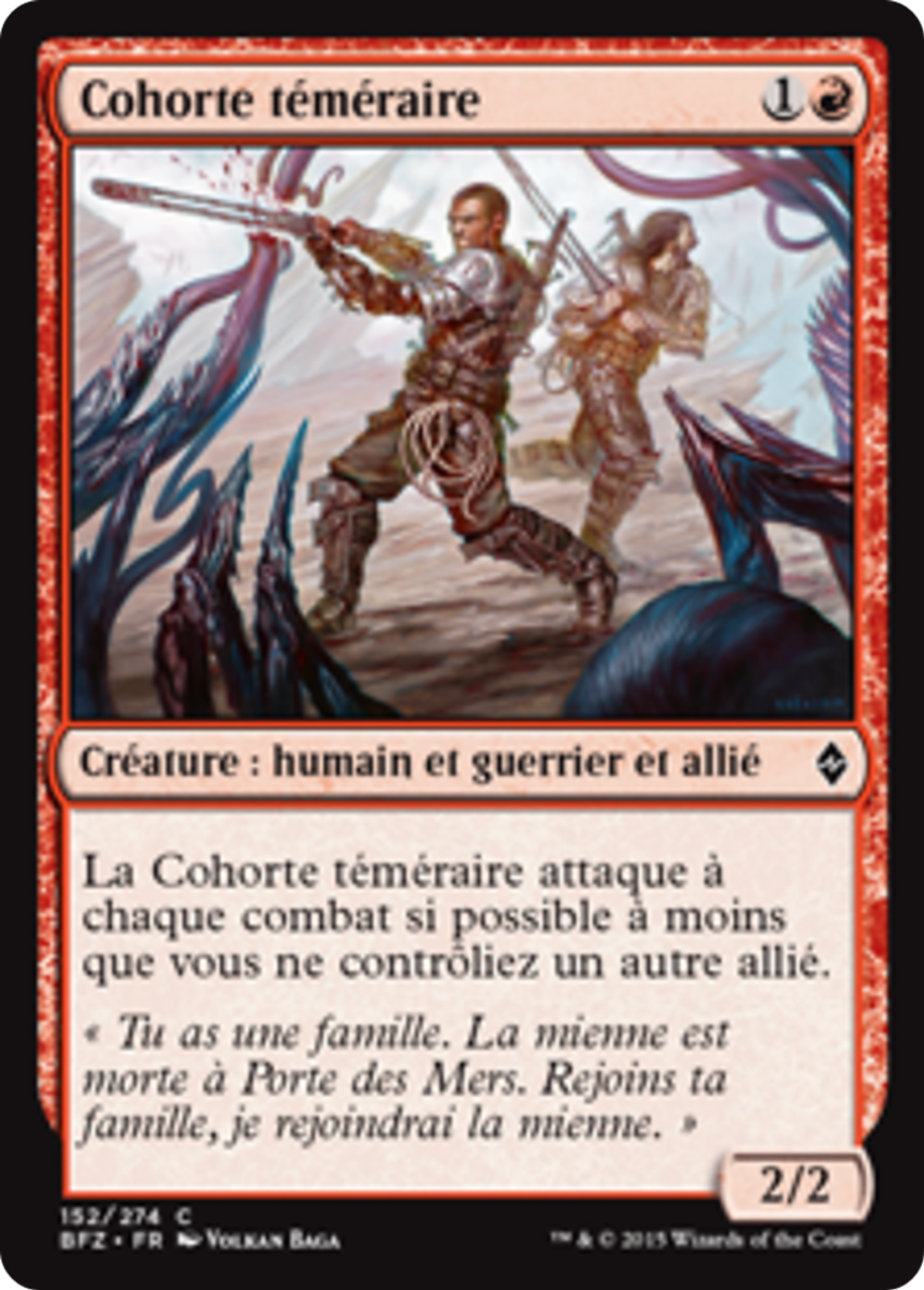 Cohorte téméraire — Battle for Zendikar — Magic: The Gathering