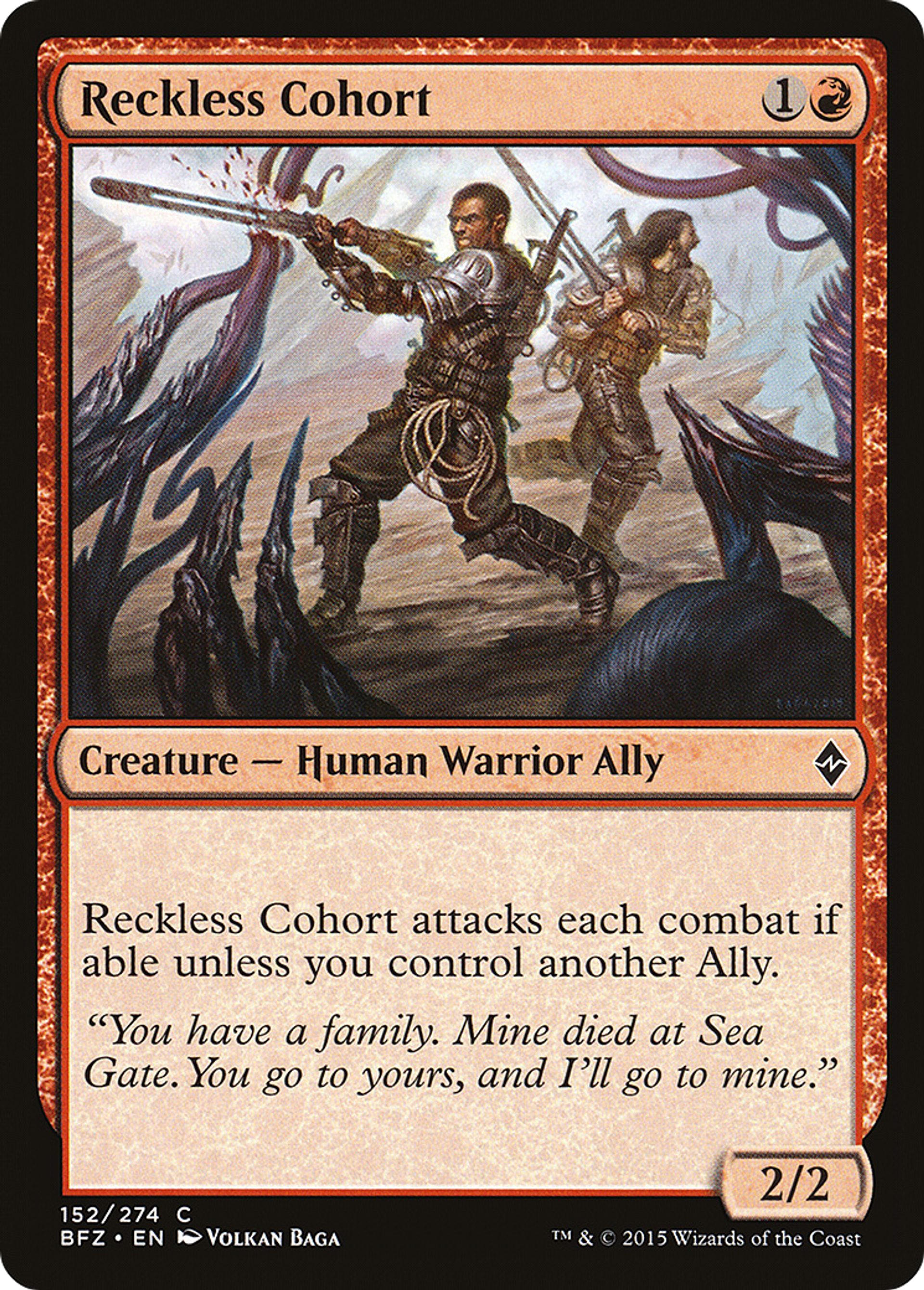 Cohorte téméraire — Battle for Zendikar — Magic: The Gathering