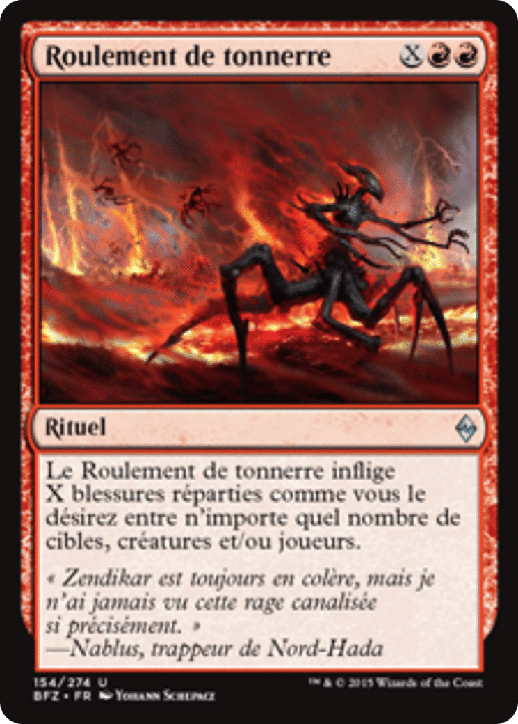 Roulement de tonnerre — Battle for Zendikar — Magic: The Gathering