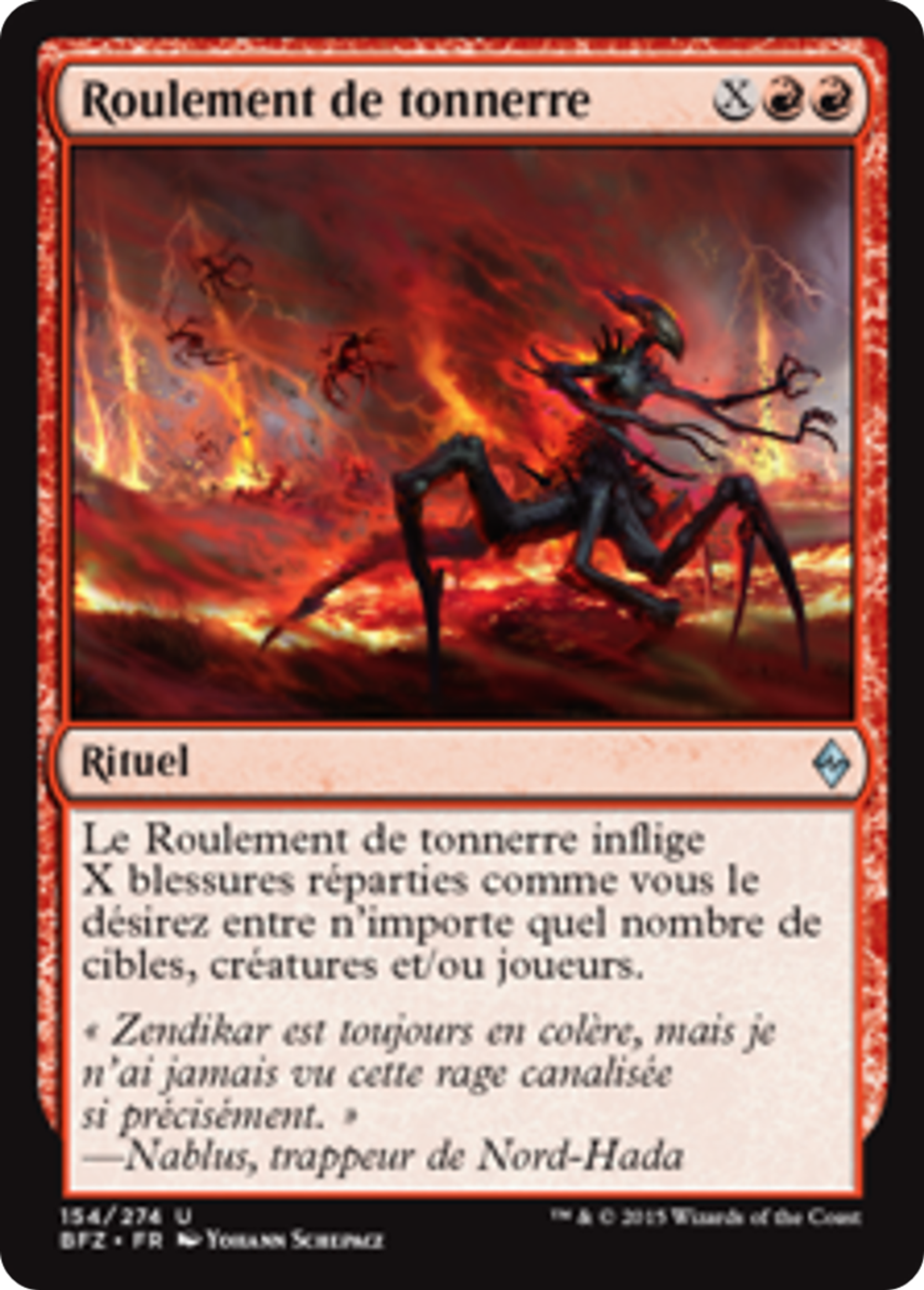 Roulement de tonnerre — Battle for Zendikar — Magic: The Gathering