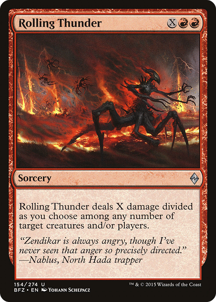Rolling Thunder — Battle for Zendikar — Magic: The Gathering