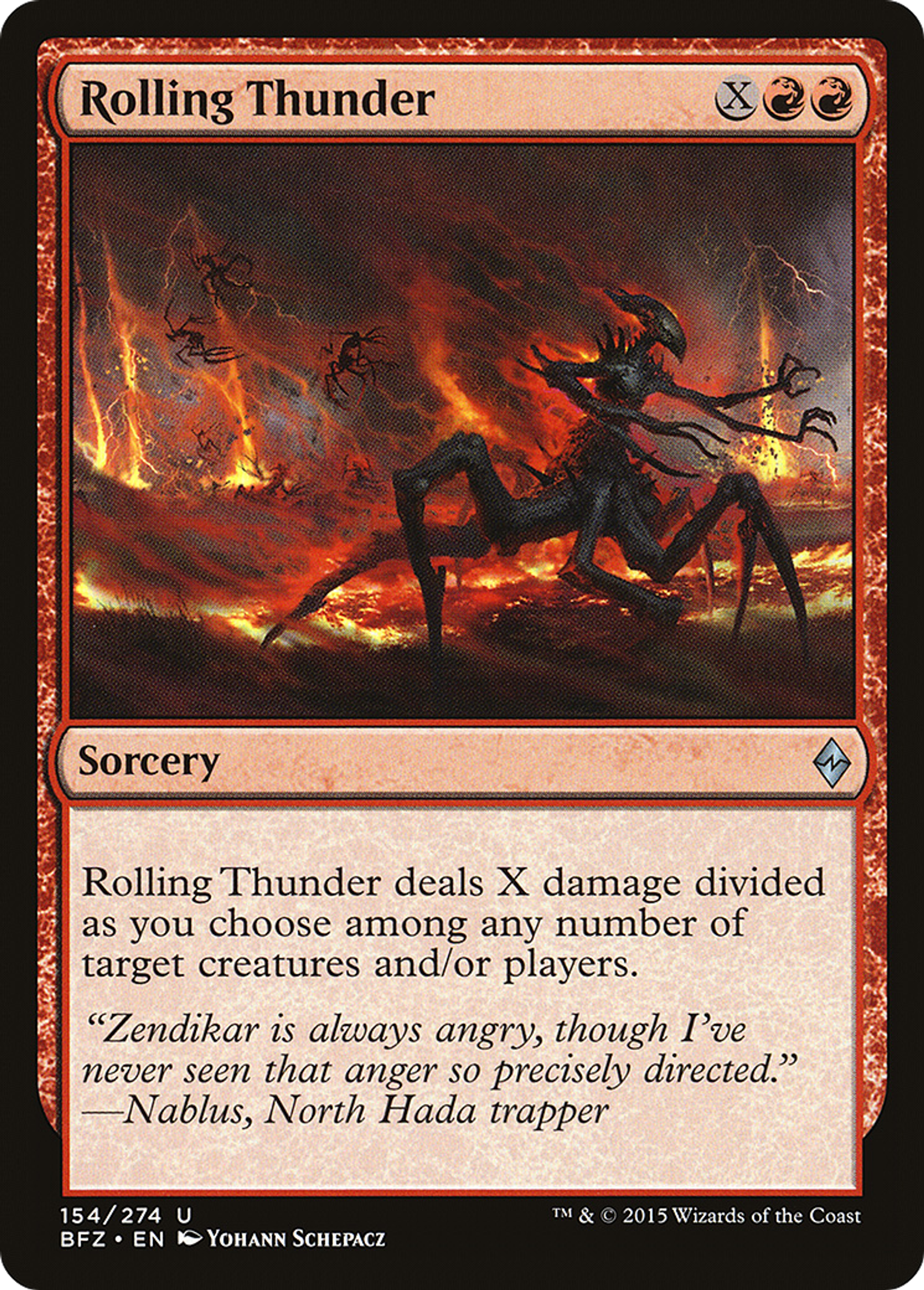 Rolling Thunder — Battle for Zendikar — Magic: The Gathering