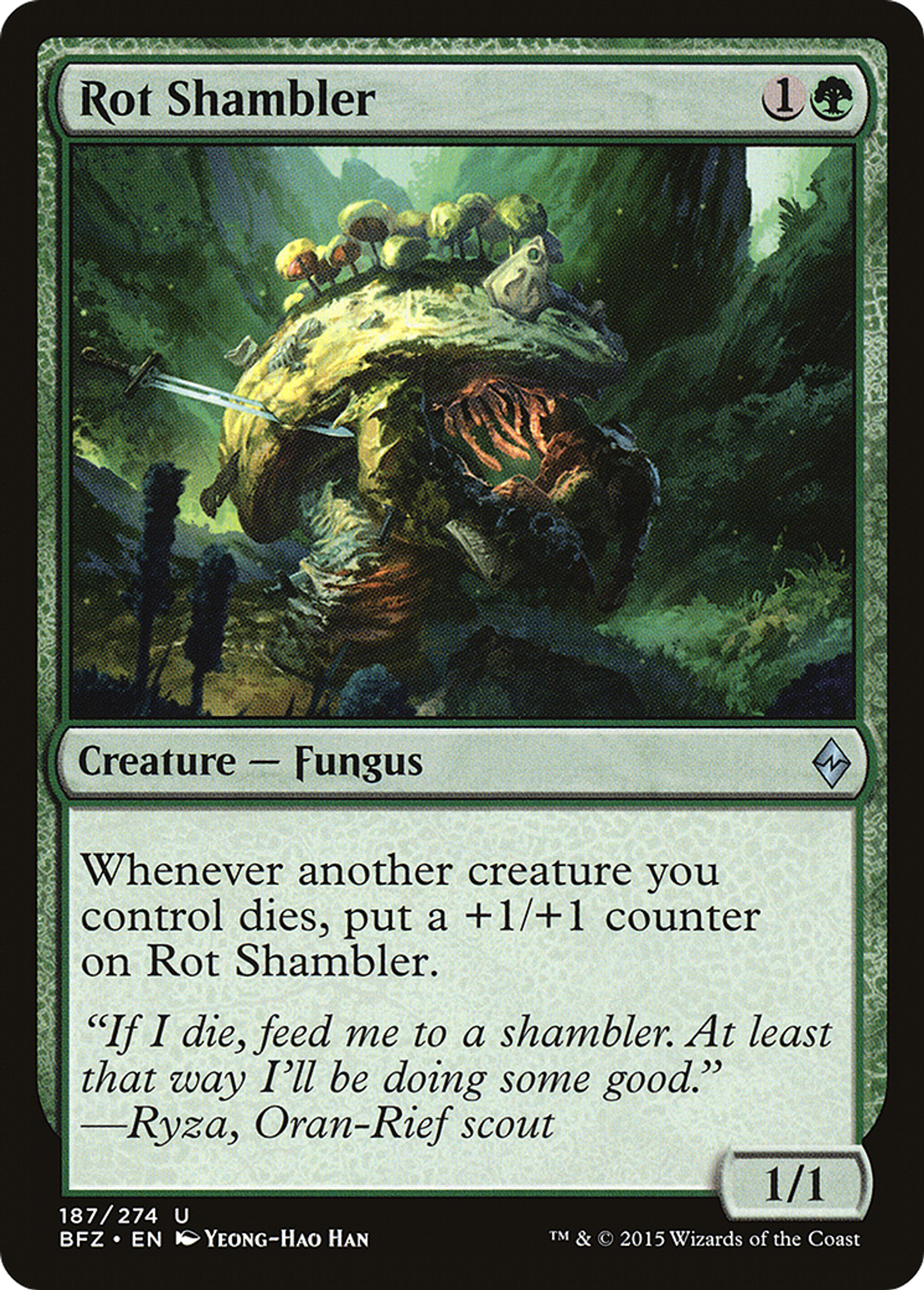 Rot Shambler — Battle for Zendikar — Magic: The Gathering