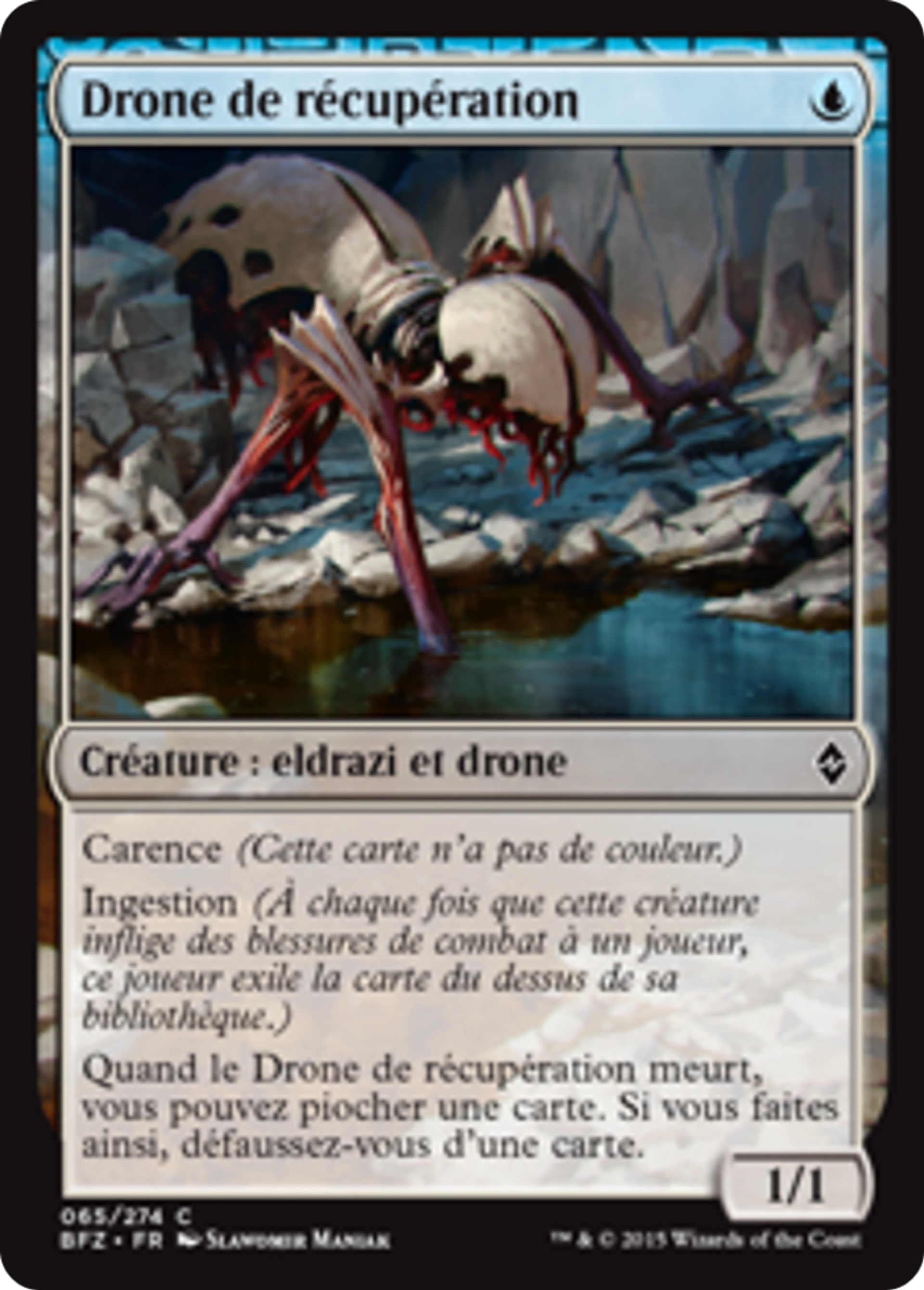 Drone de récupération — Battle for Zendikar — Magic: The Gathering
