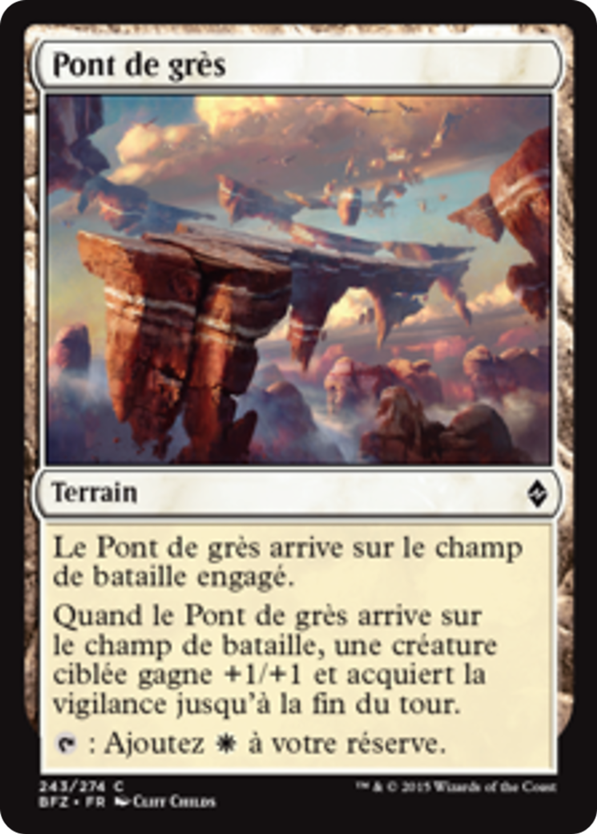 Pont de grès — Battle for Zendikar — Magic: The Gathering