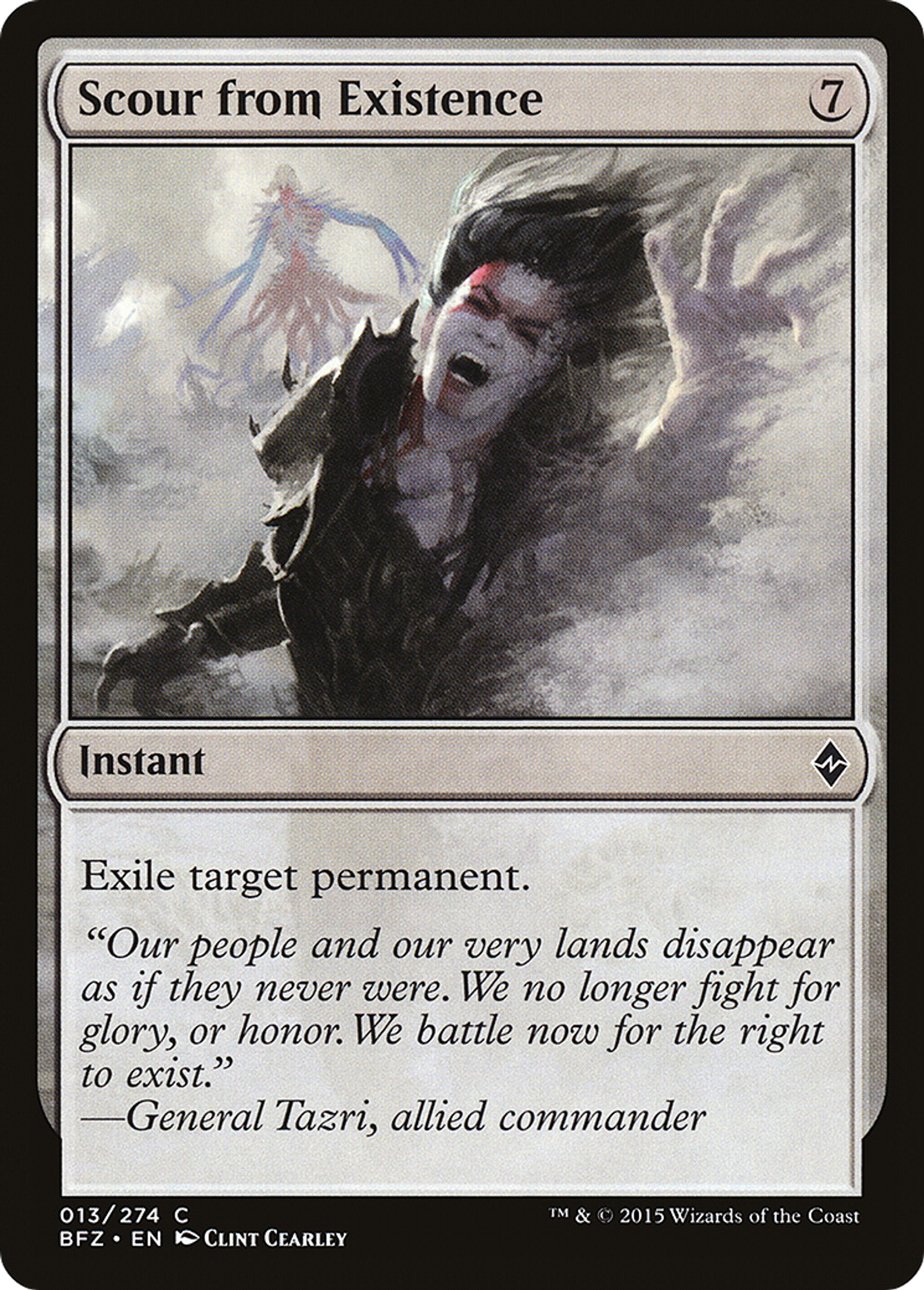 Scour from Existence — Battle for Zendikar — Magic: The Gathering