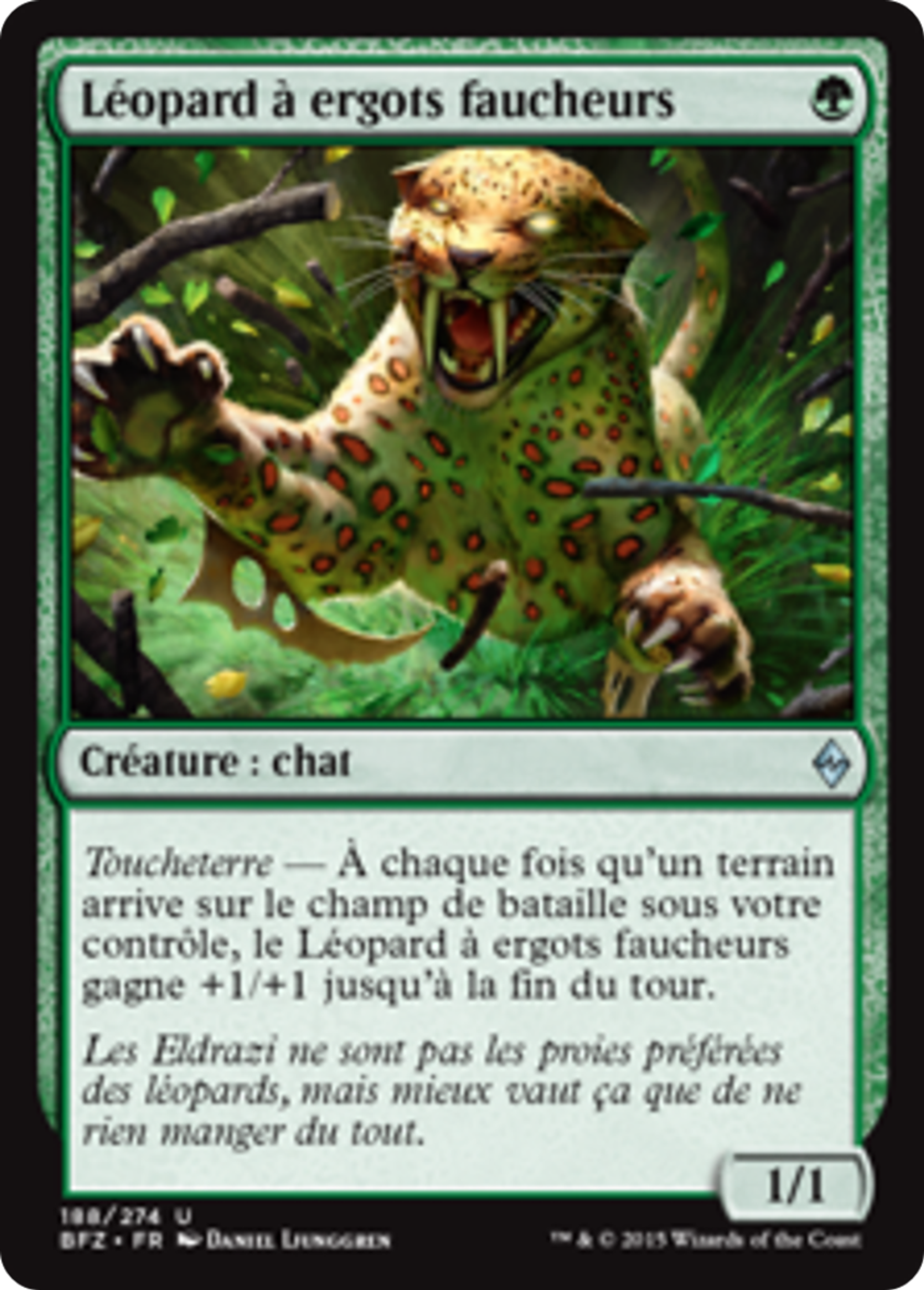 Léopard à ergots faucheurs — Battle for Zendikar — Magic: The Gathering