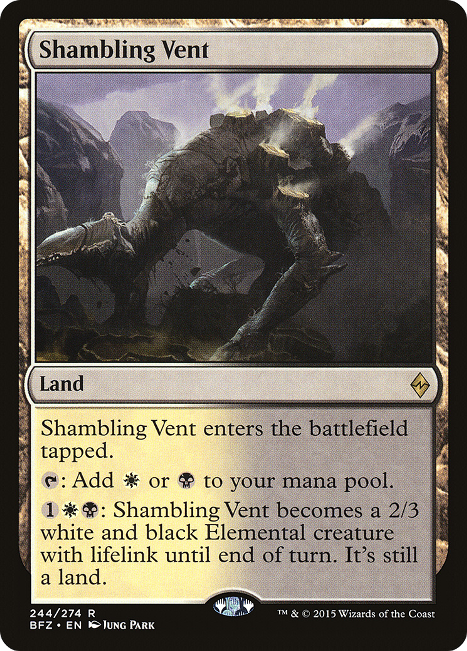 Shambling Vent — Battle for Zendikar — Magic: The Gathering