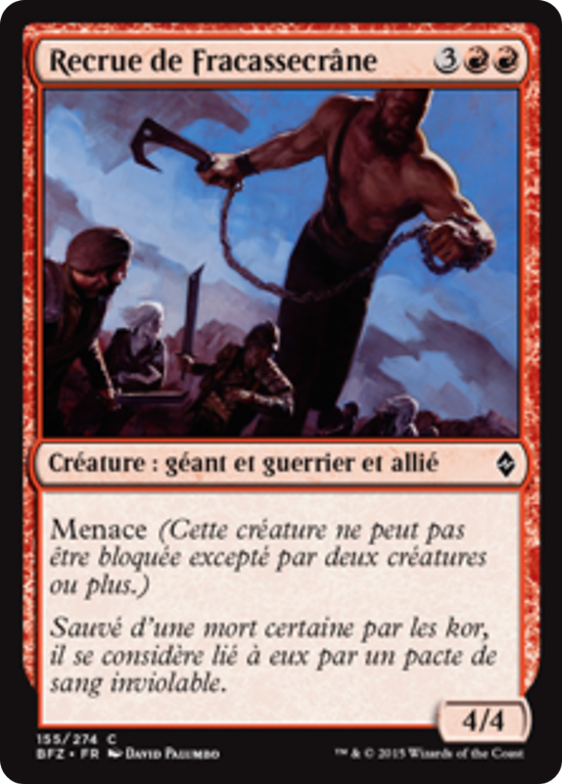 Recrue de Fracassecrâne — Battle for Zendikar — Magic: The Gathering